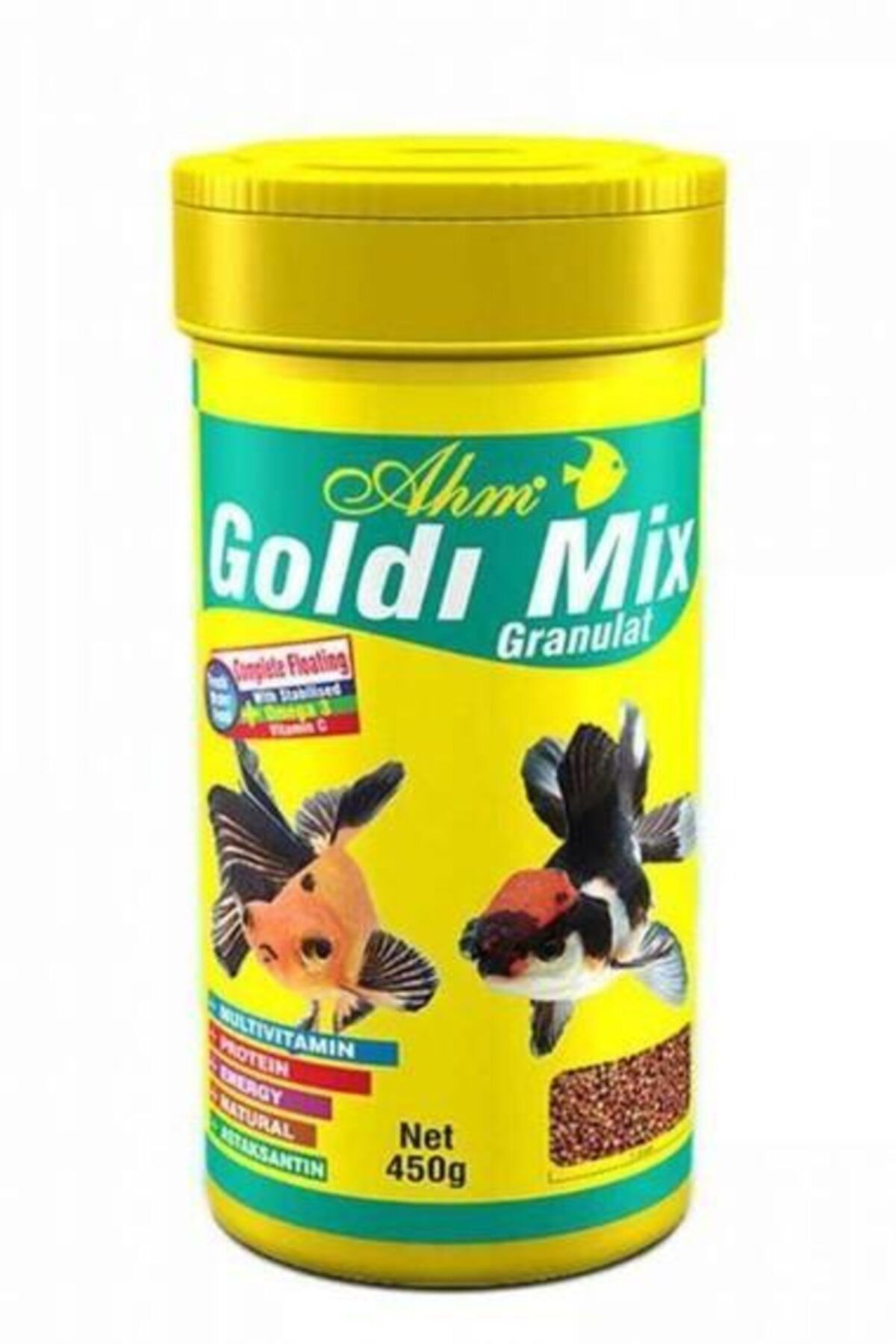 Ahm Goldi Mix Granulat Balık Yemi 1000 Ml
