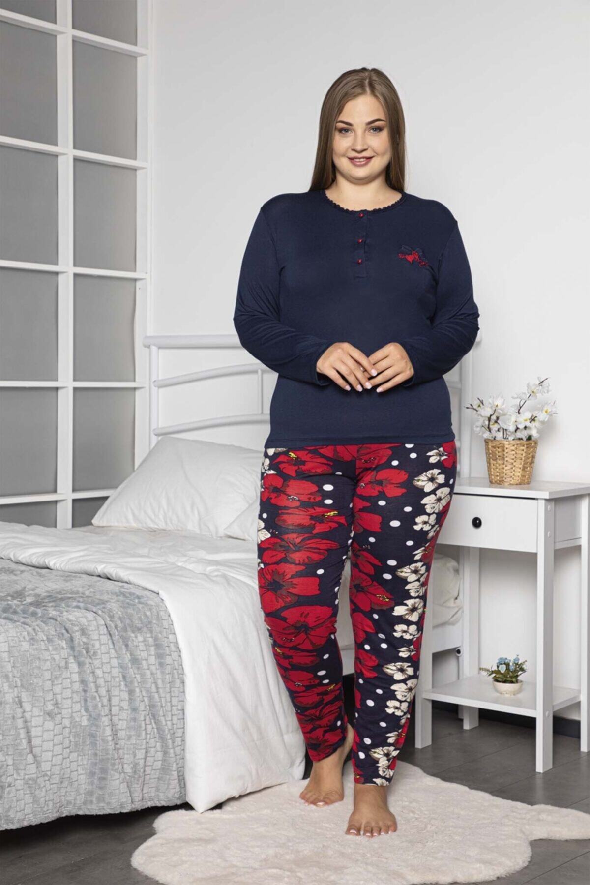 MAY MARA Kadın Büyük Beden Pijama Takımı