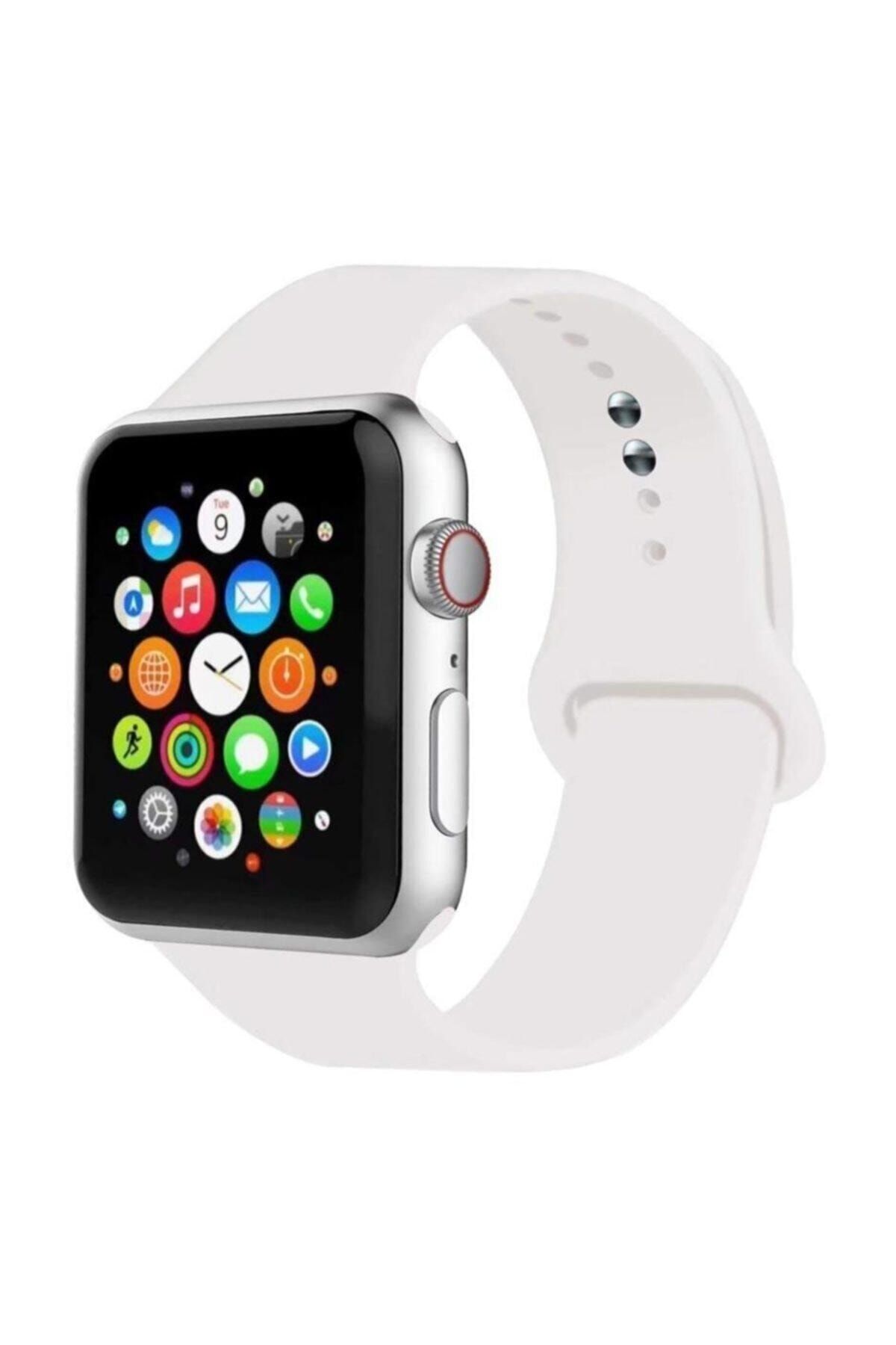 Cimricik Apple Watch Uyumlu Kordon 2 3 4 5 Seri 42 Mm Ve 44 Mm Silikon Kordon Kayış