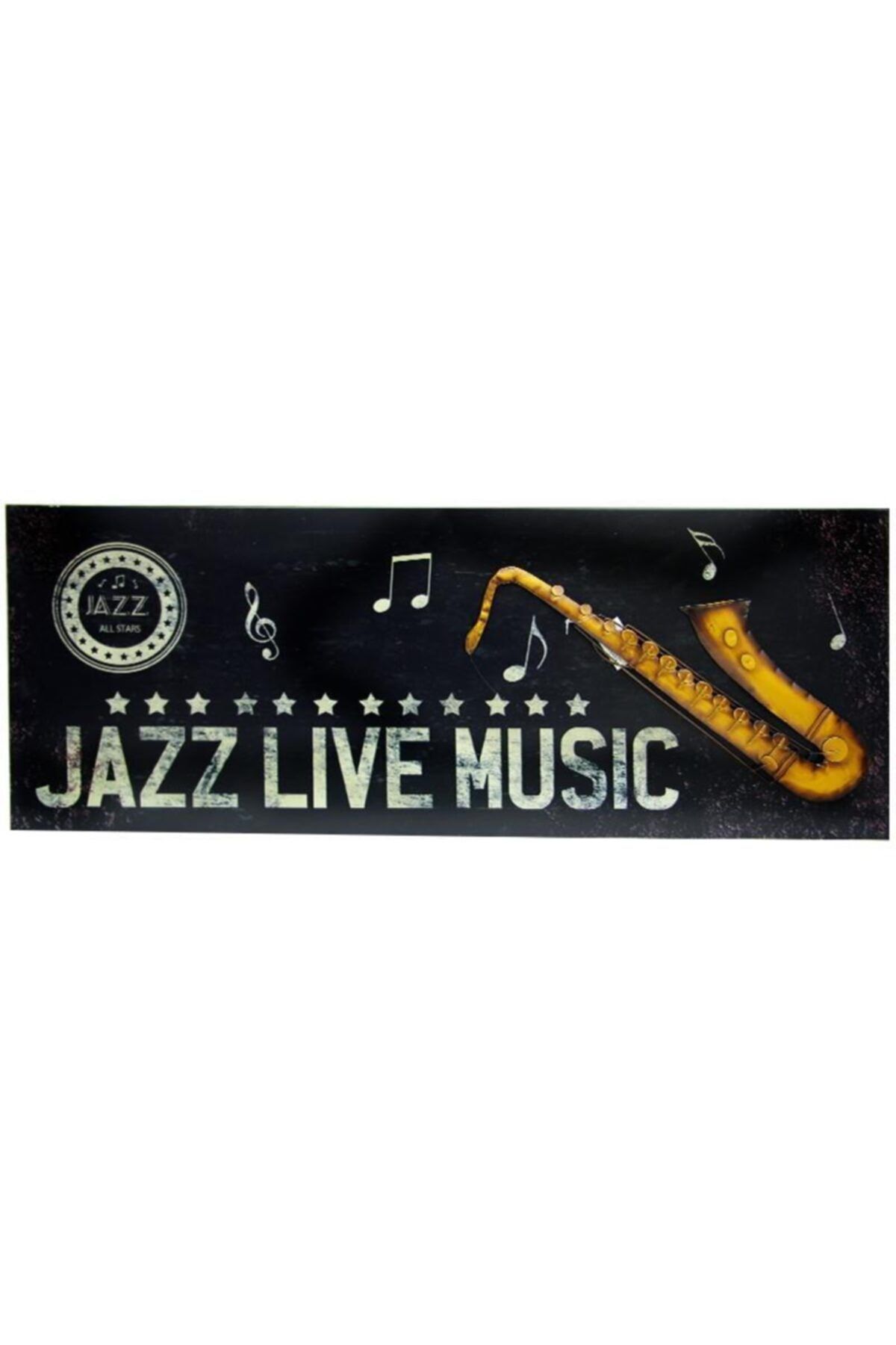 Dreamsshop Pano Saksafon Vintage Müzik Temalı Dekoratif Hediyelik