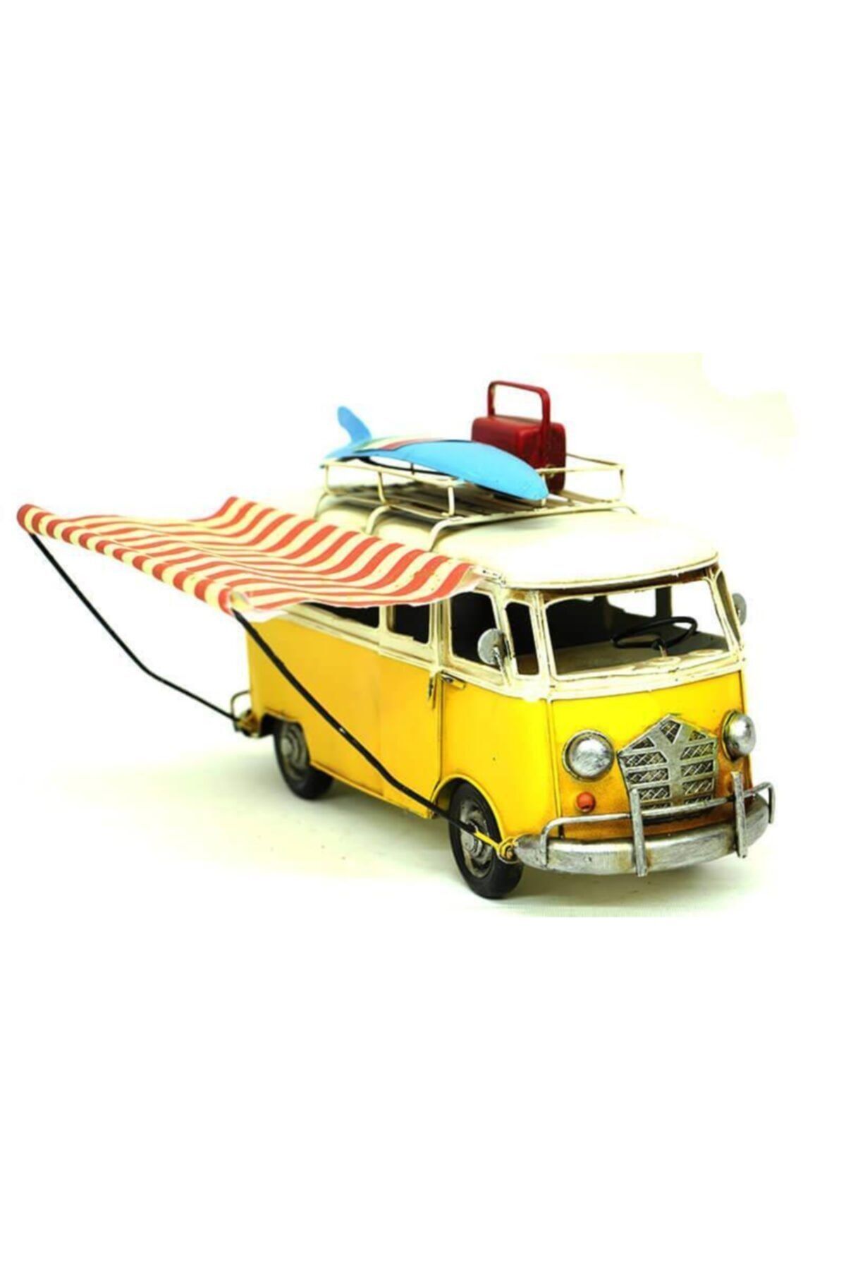 Dreamsshop Dekoratif Metal Minibüs Tenteli Vintage Biblo Hediyelik