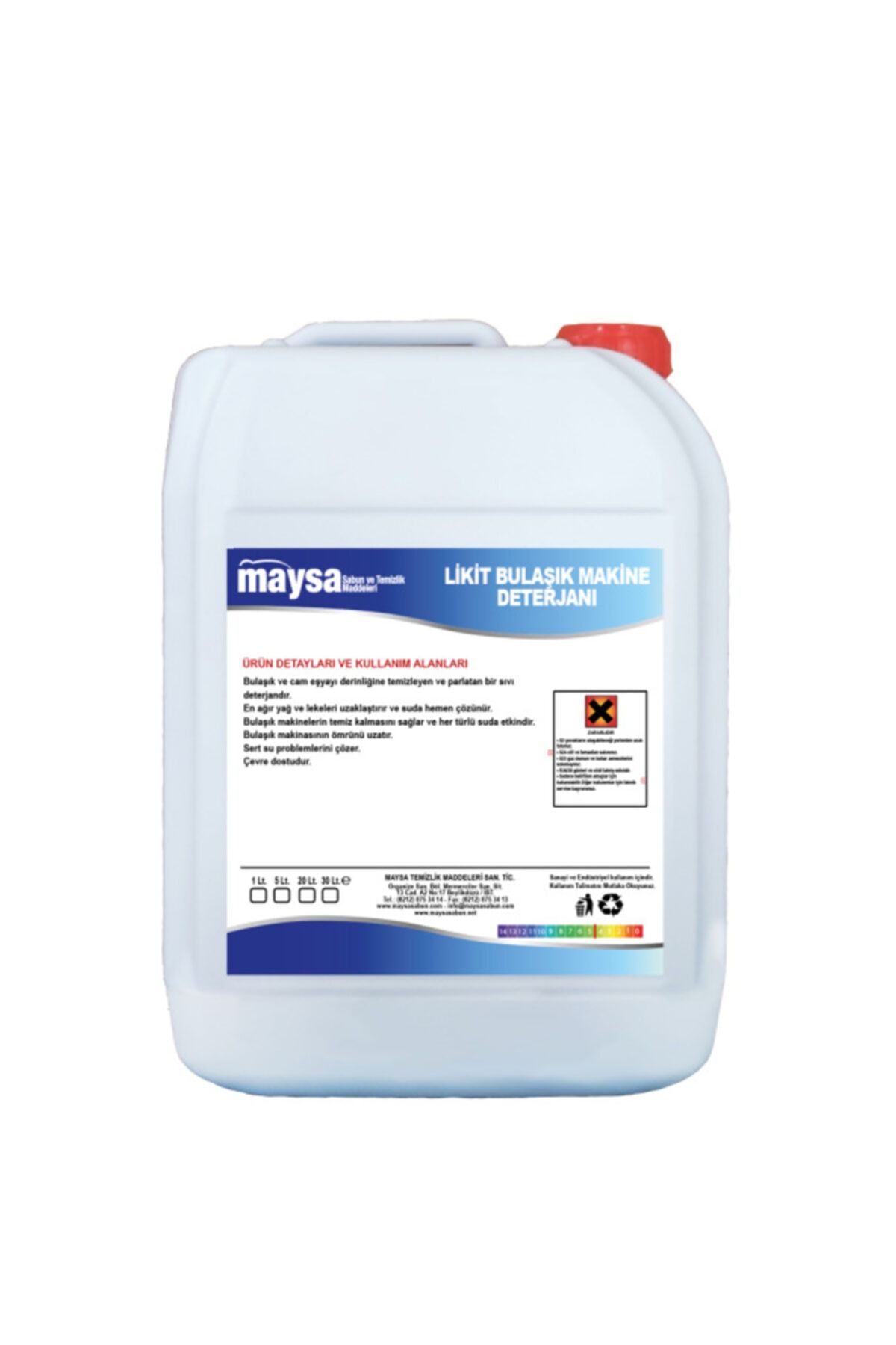 Maysa Sıvı Bulaşık Makinesi Deterjanı Ekstra 5 Lt. (EV TİPİ 180YIKAMA)