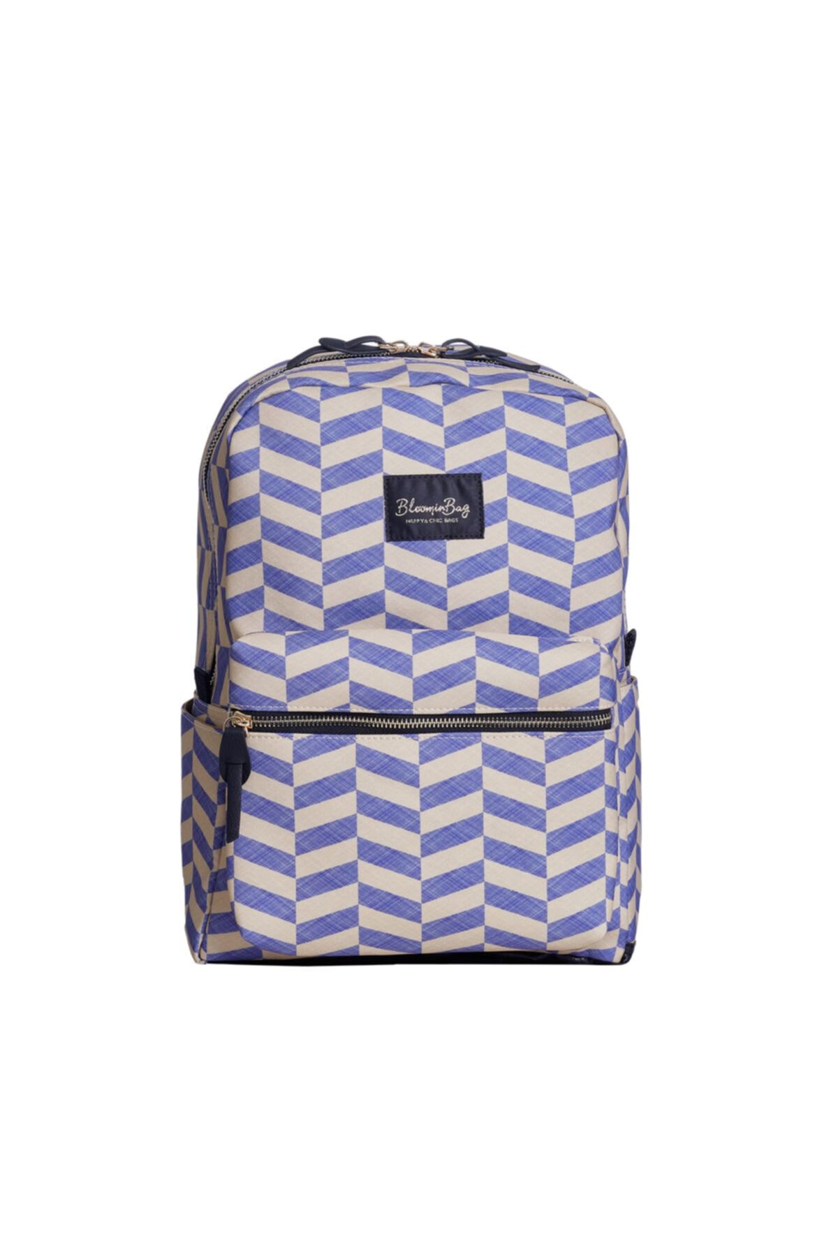 BloominBag Purple Chevron 13 - 14 Inç Sırt Macbook / Laptop Çantası