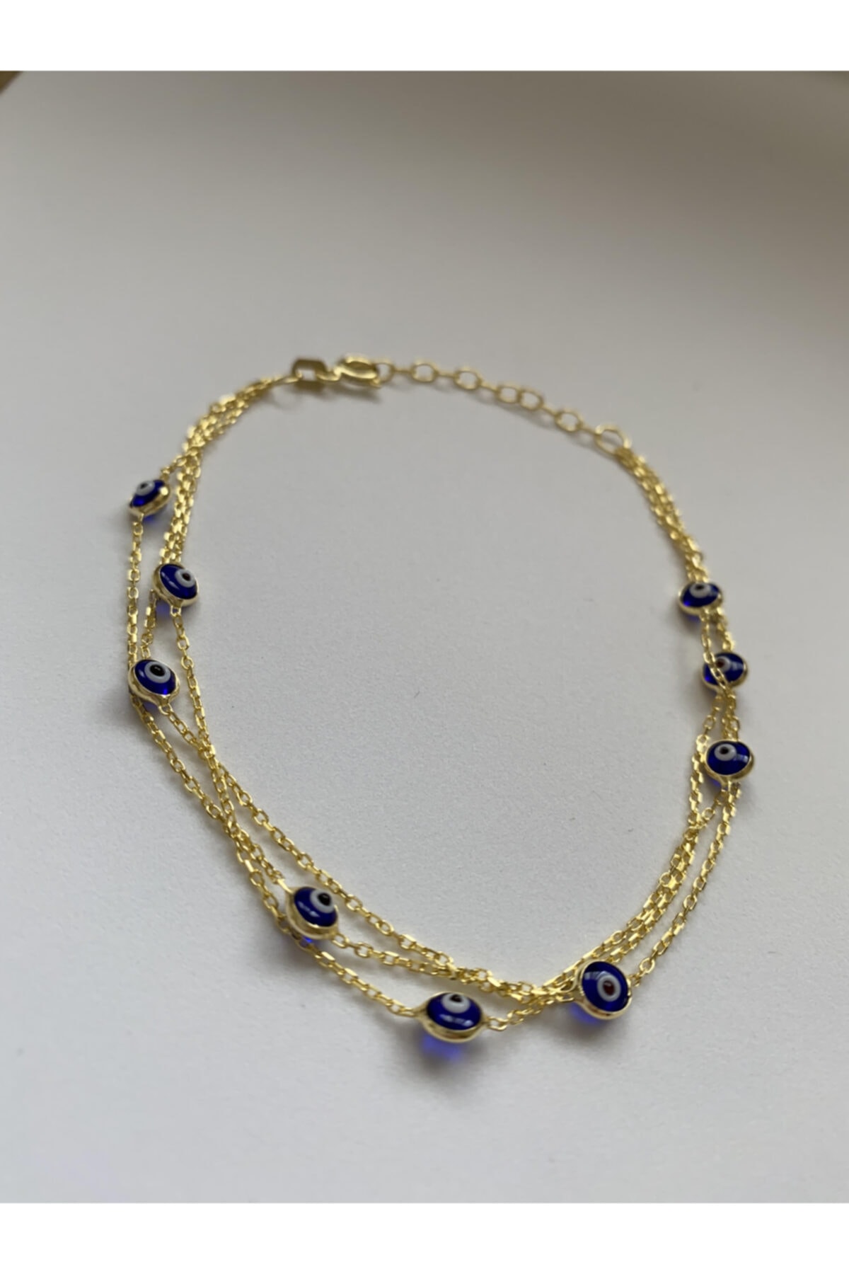 Zevahir 925 Ayar Gold Nazar Bileklik