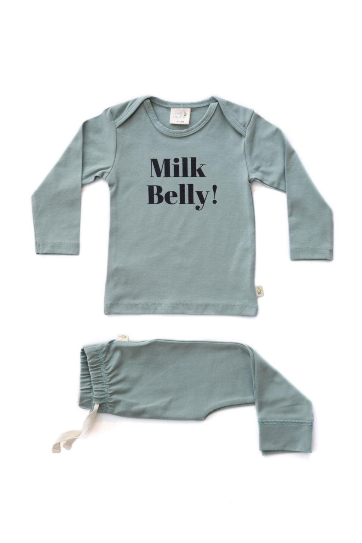 Milk & Muffin Organik Uzun Kollu Bebek T-shirt Ve Pantolon