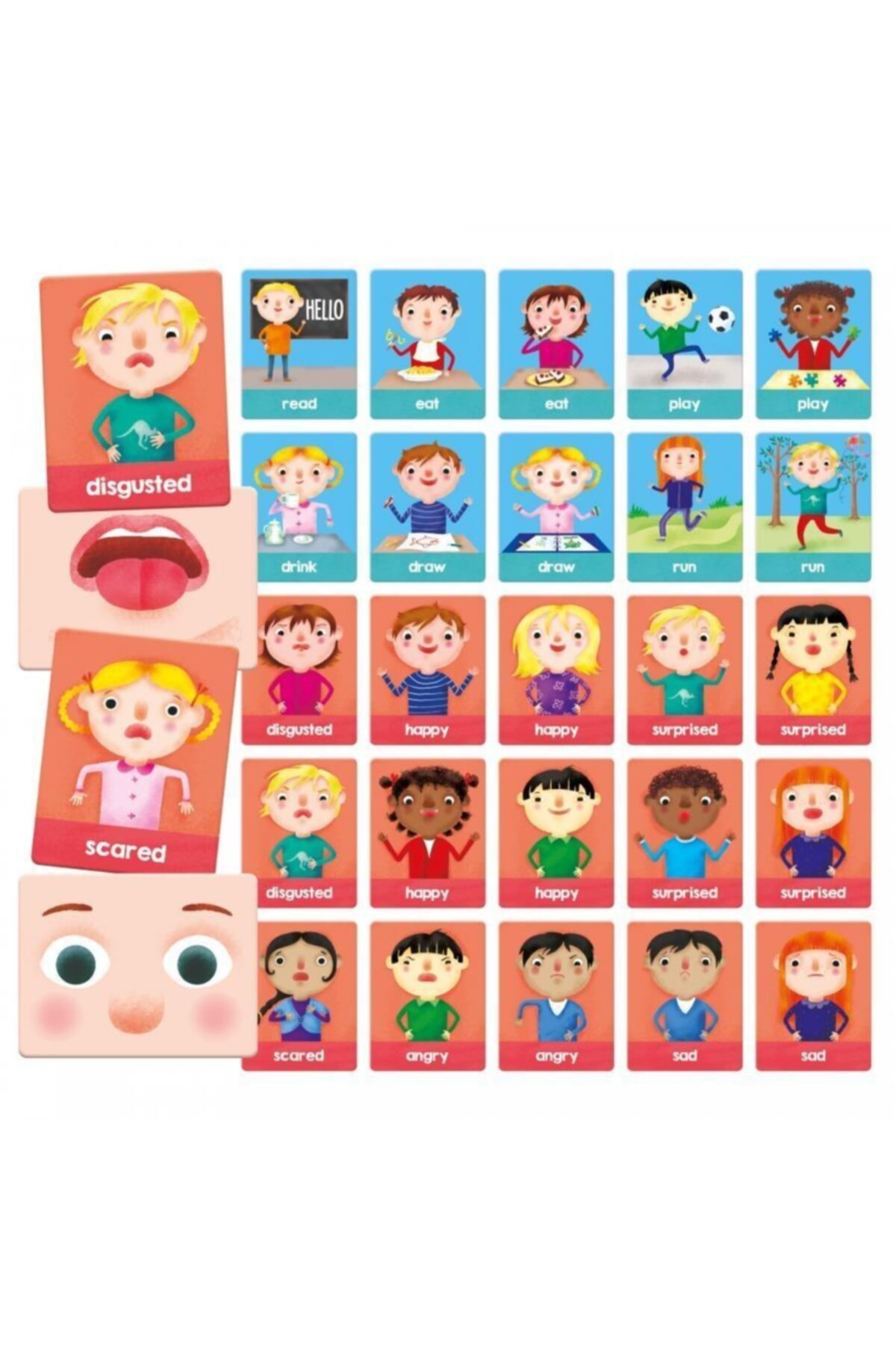akids Fırsat Headu Flashcards Emotions And Actions Montessori En24650