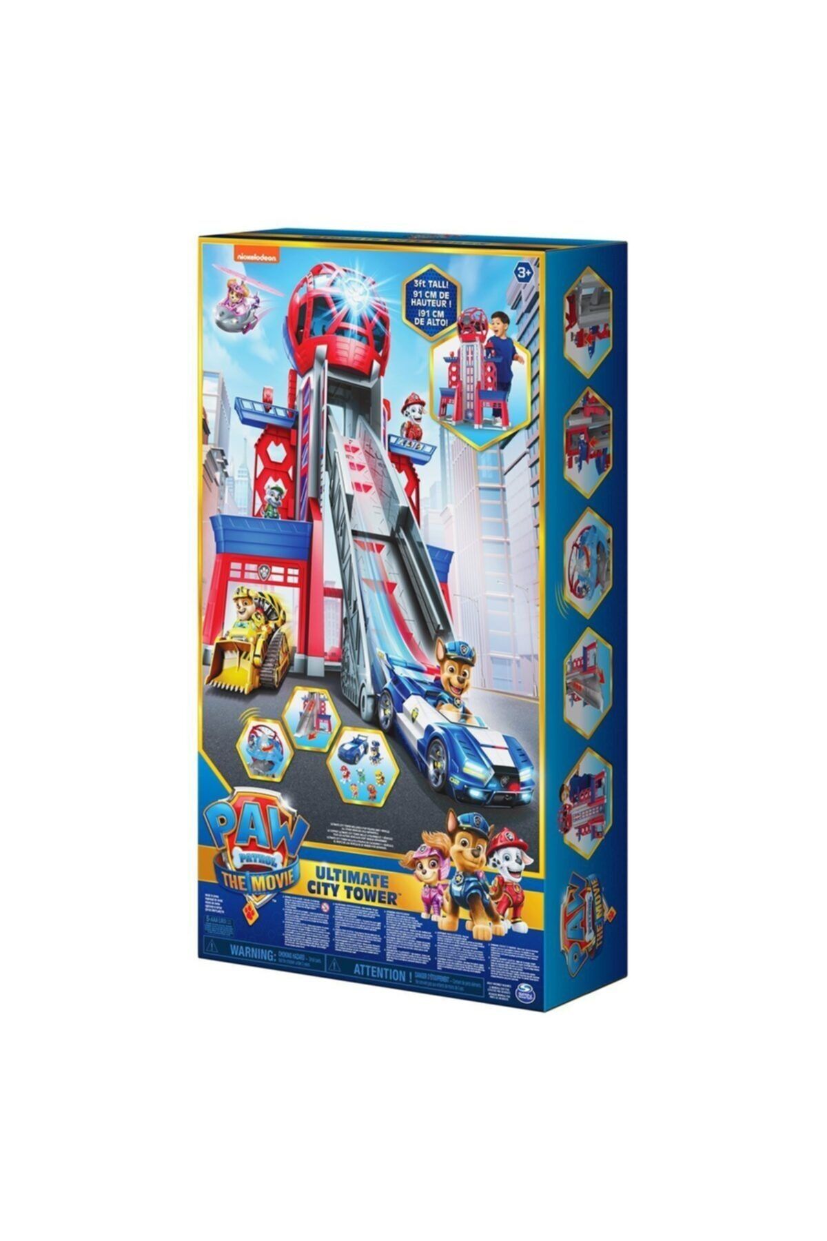 Spinmaster 6060353 Paw Patrol Devasa 92 Cm Dönüşebilen Sesli Ve Işıklı Kule +6 Aksiyon Fig.