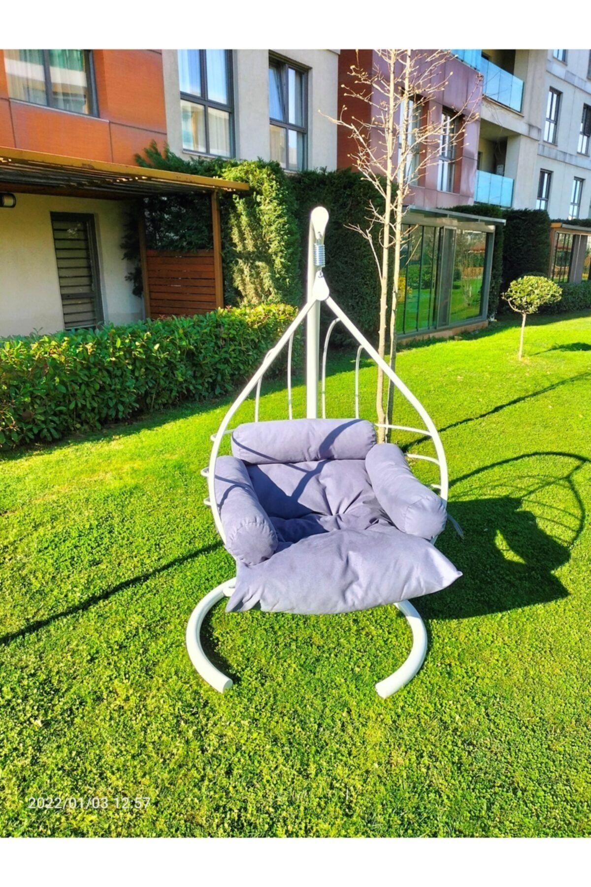 Yoko Home Damla Bahçe Balkon Salıncağı Beyaz