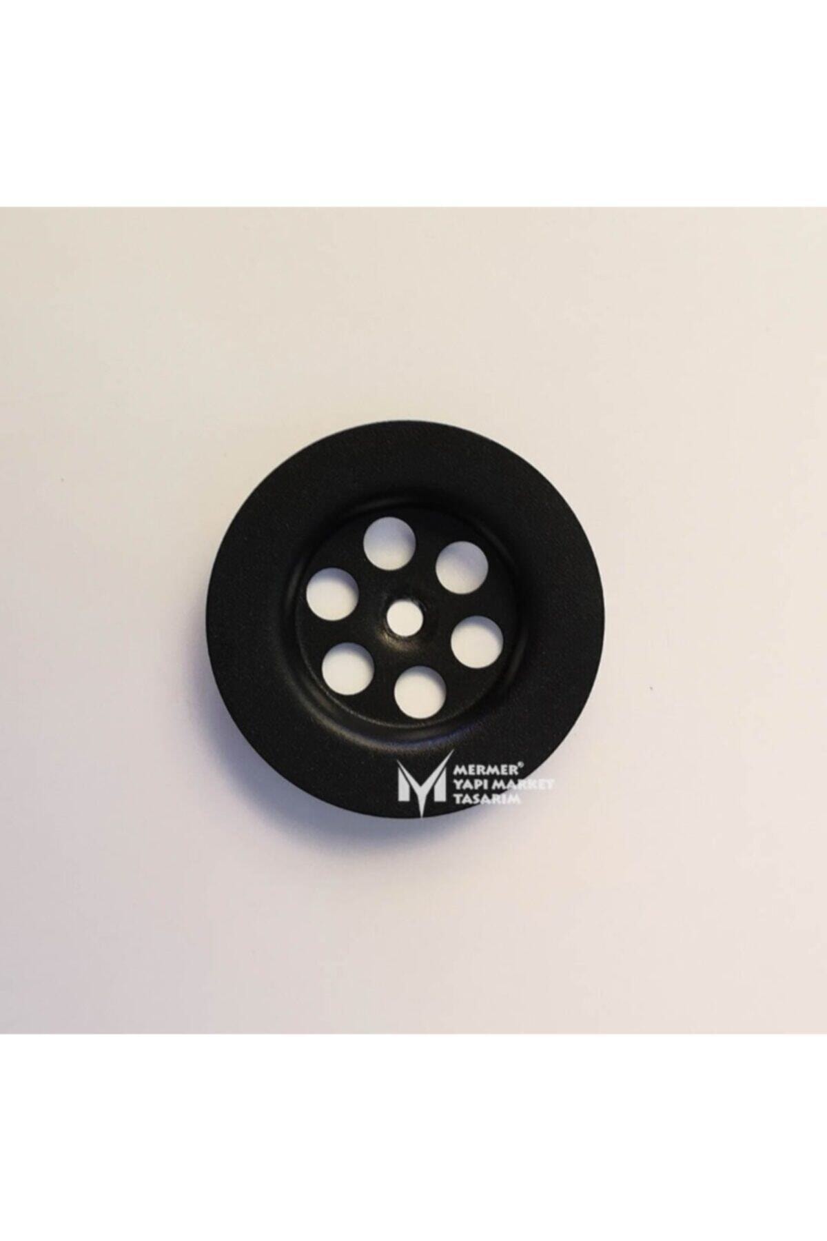 MYM Mermer Yapı Market Tasarım Siyah Lavabo Süzgeci