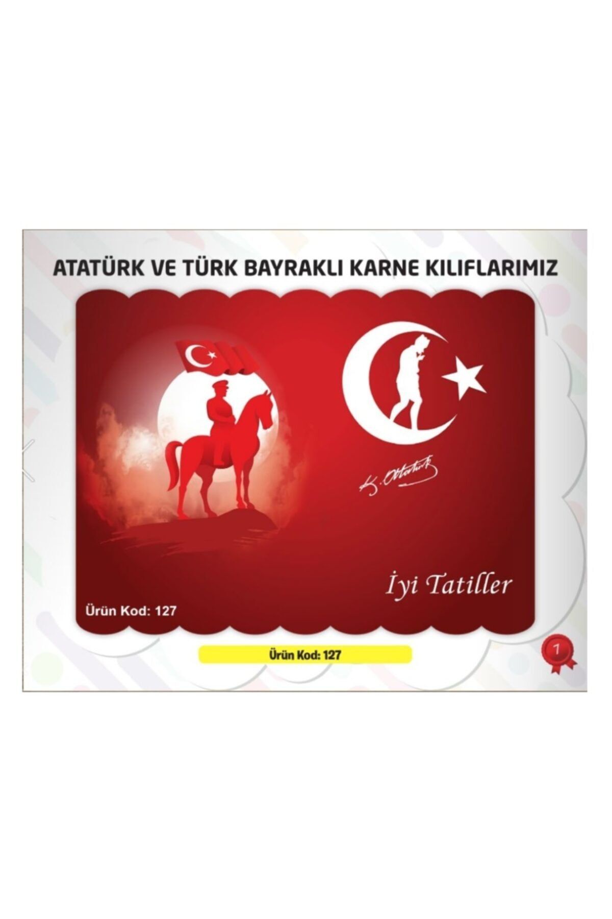 Ata Yayıncılık Karne Kabı Kılıfı Ürün Kodu:127 (10 Adet)