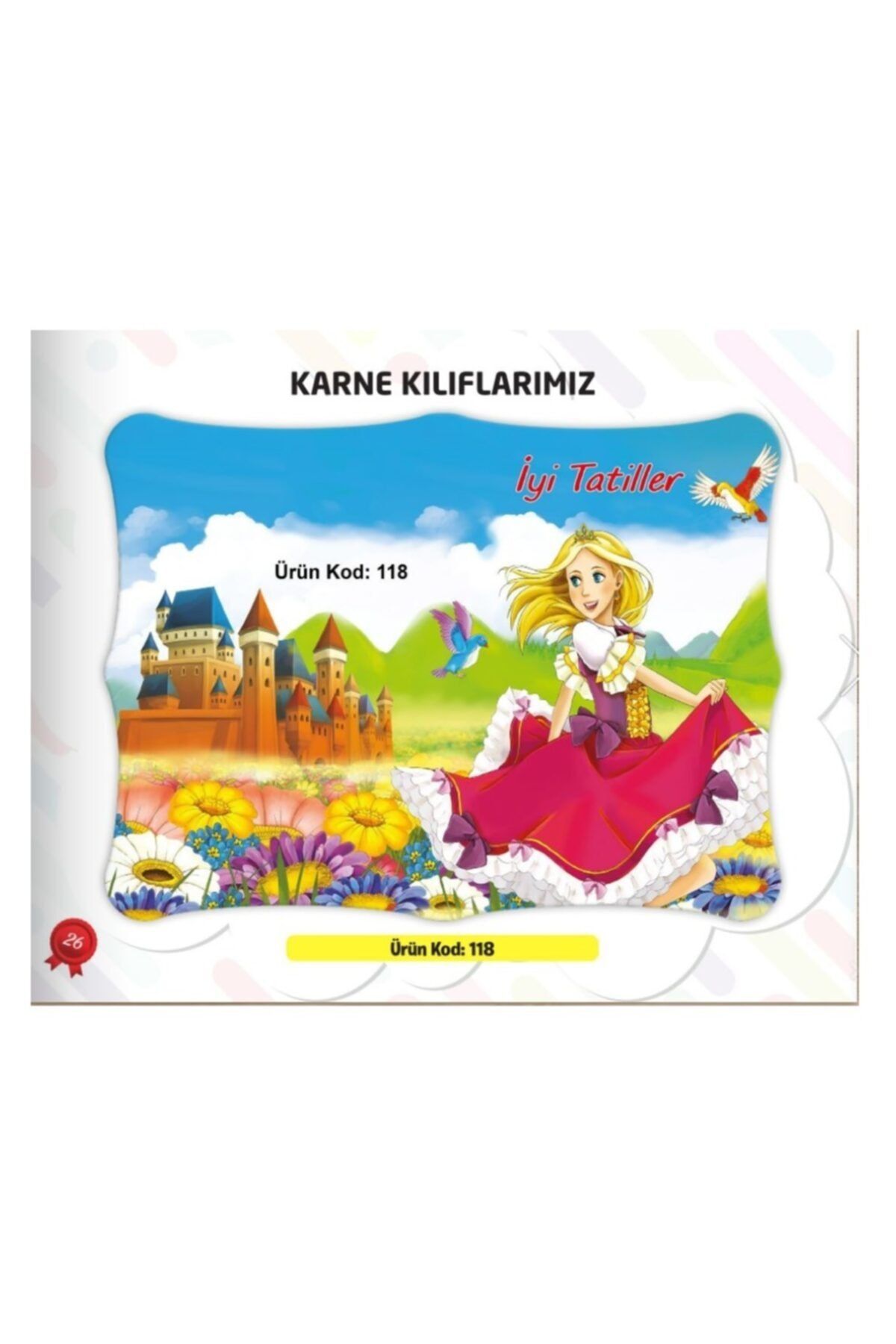 Ata Yayıncılık Karne Kabı Kılıfı Ürün Kodu:118 (10 Adet)