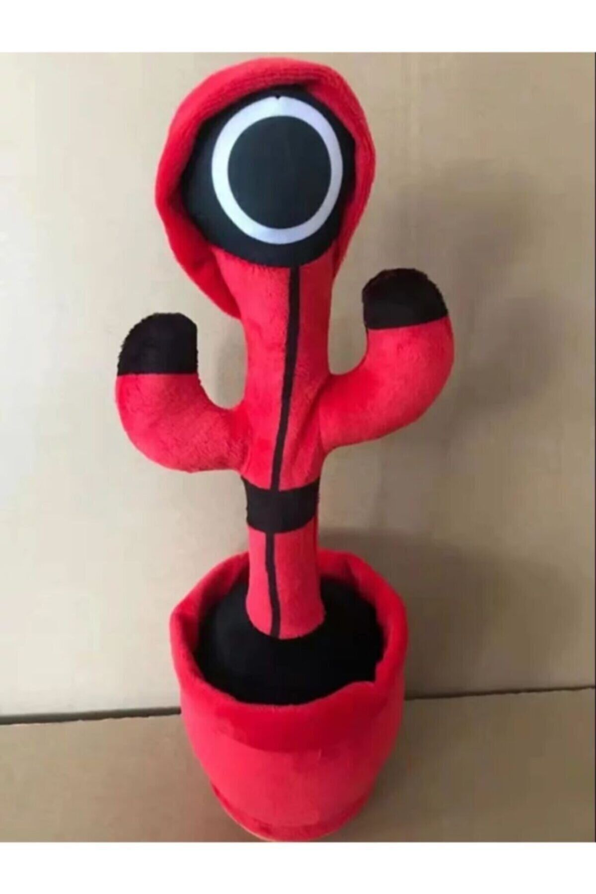 Asfal Squid Game Kostümlü Konuşan Dans Eden Müzikli Ses Taklitli Çılgın Peluş Oyuncak