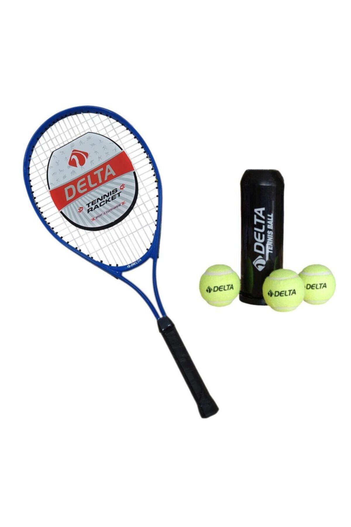 Delta Max Joys 25 İnç Çocuk Tenis Raketi Tenis Maç Topu (3 Adet)