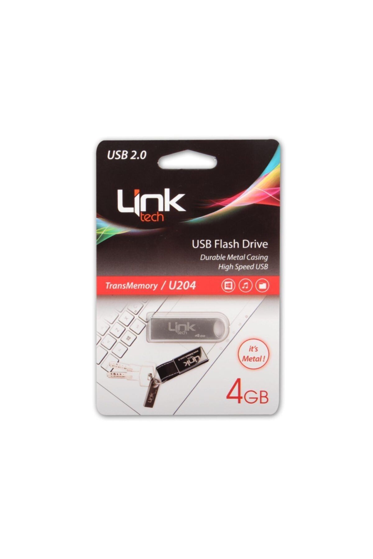 Link Tech Ultra 4gb Metal 25mb/s Usb Bellek