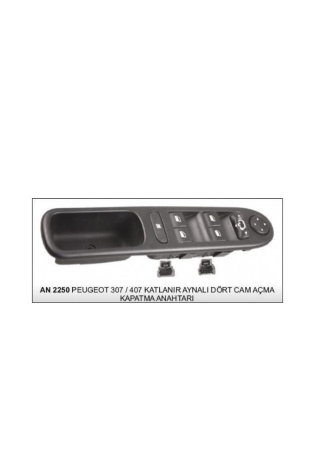 Dodo Cam Açma Kaldırma Anahtarı Sol 4 Cam Ayna Ayarlı Peugeot 307 An-2250