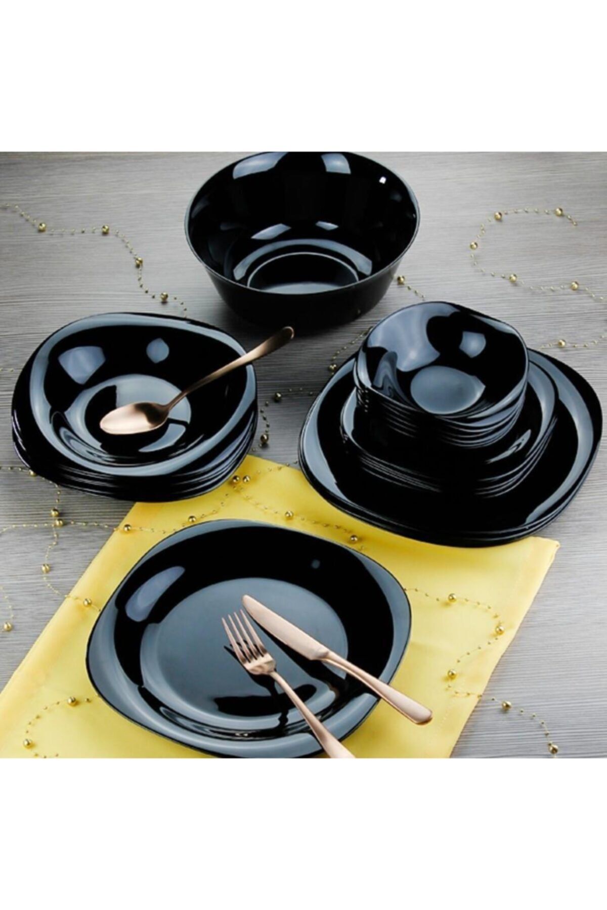 Luminarc Carine Noir Yemek Takımı 25 Parça
