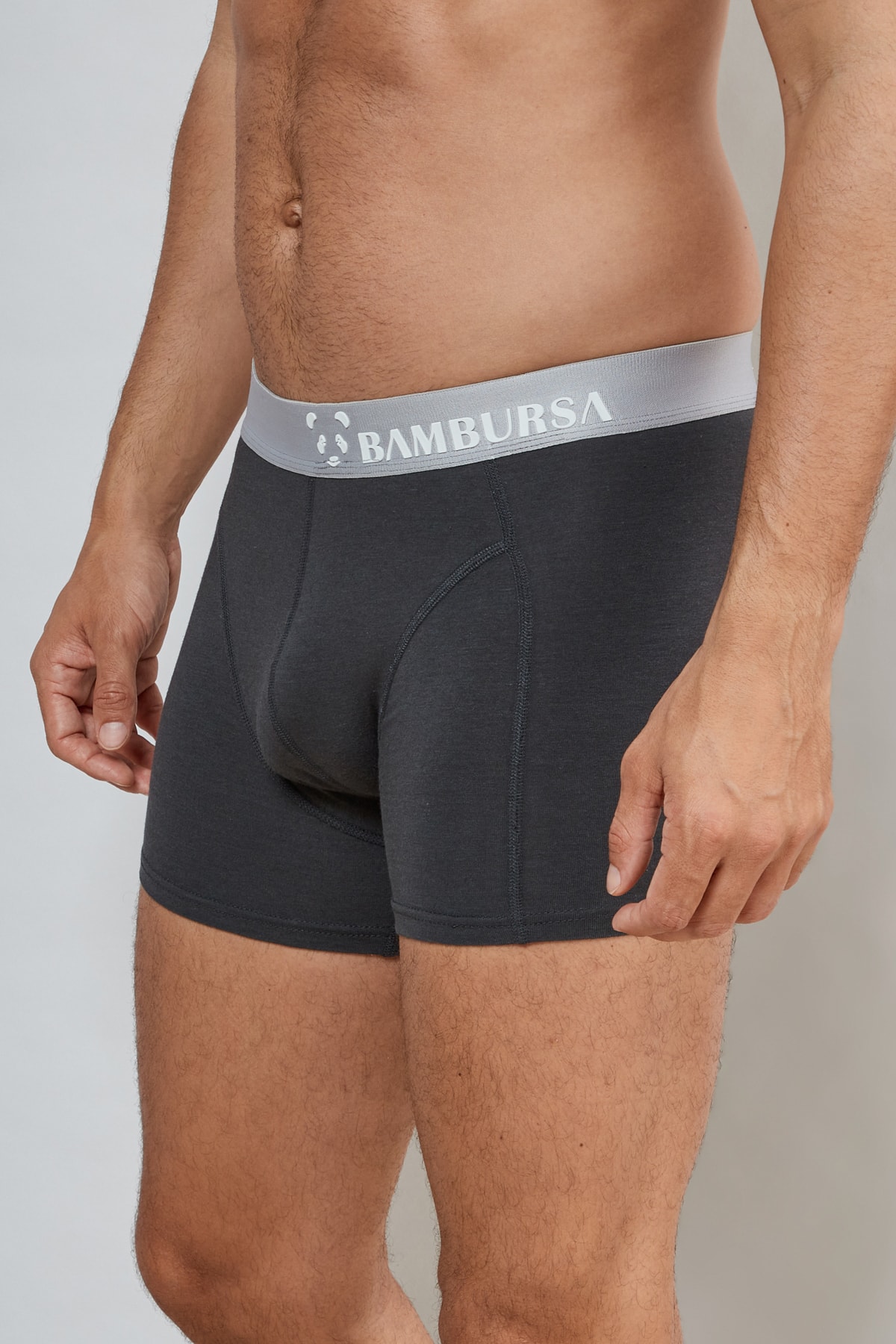 Bambursa Erkek Antrasit Büyük Beden Bambu Boxer