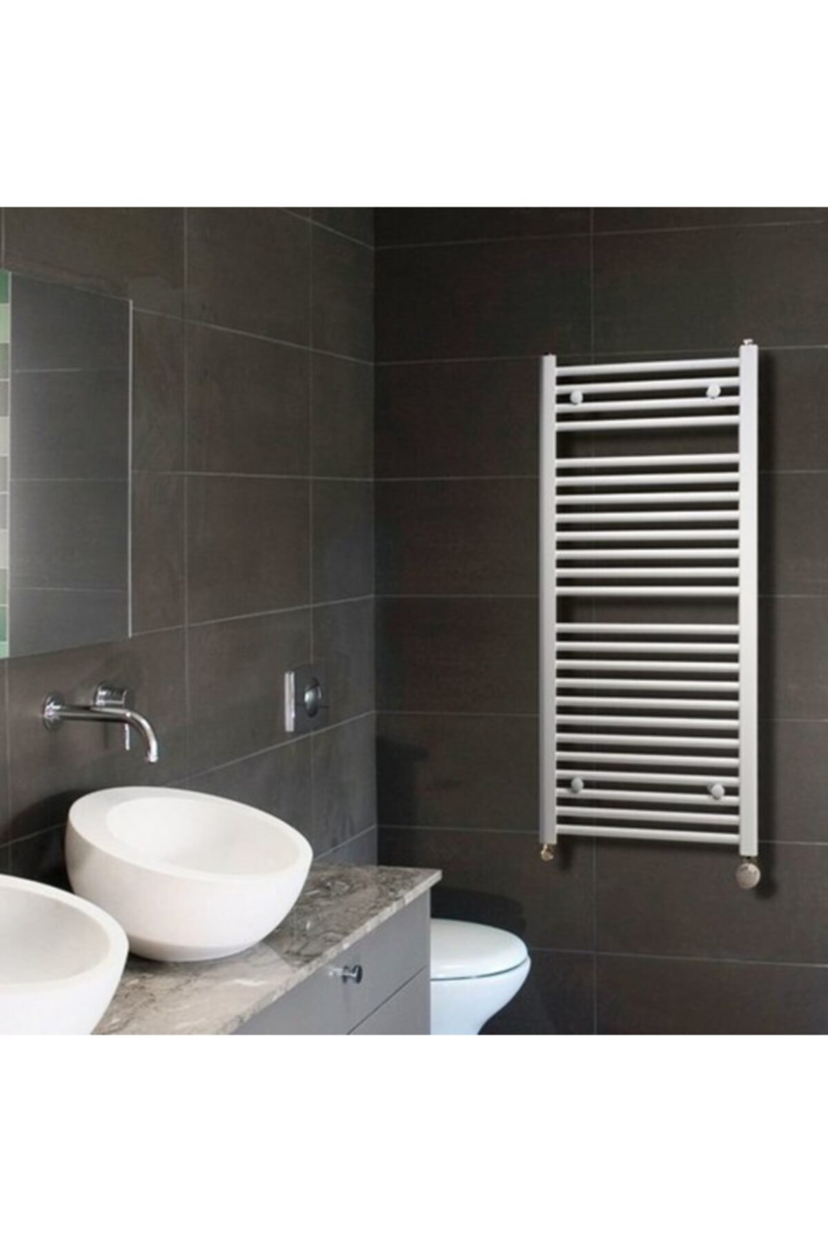 FERROTHERM 4*10 Düz Beyaz Havlupan 14 Borulu (banyopan)