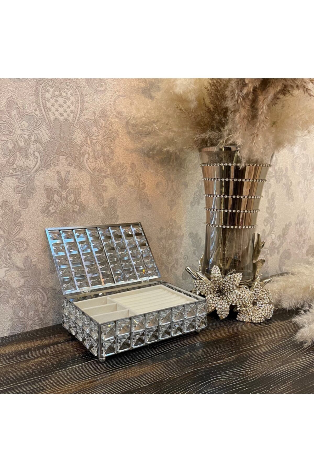Feretti Lüks Mücevher Kutusu Silver Collection