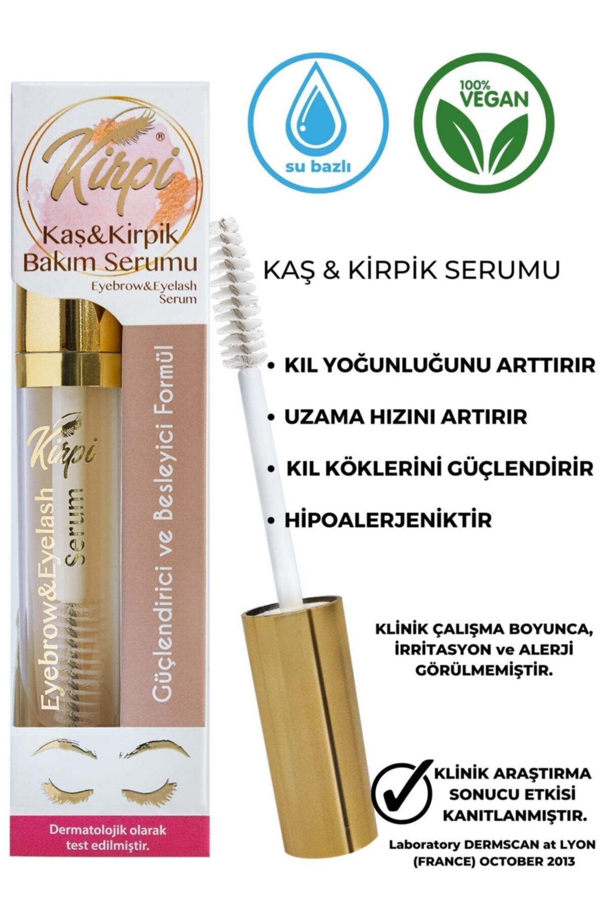 Kirpi Kaş & Kirpik Güçlendirici Bakım Serum 12 ml
