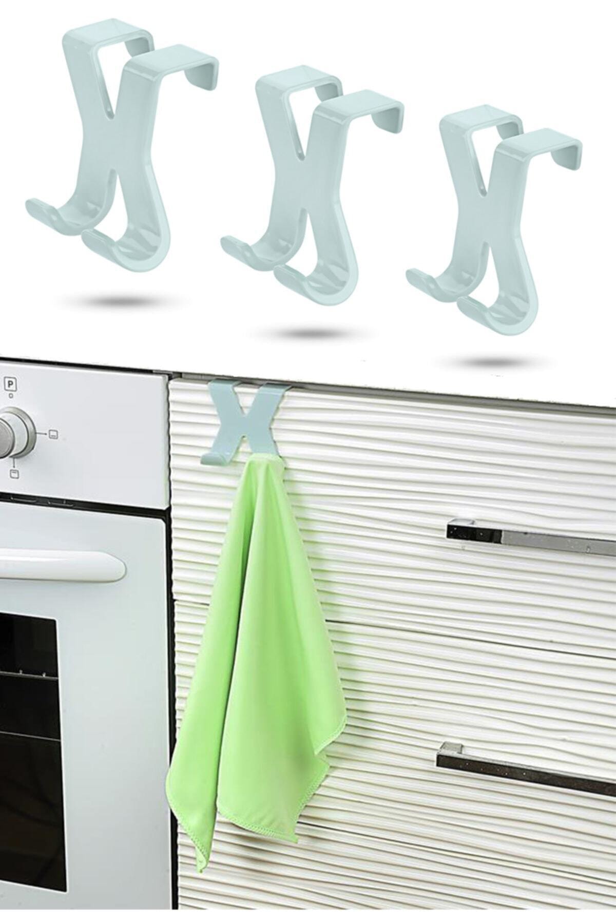 RUBA HOME 3 Adet Hang It Dolap Kapağı Ve Çekmece Üstü Havlu Askısı