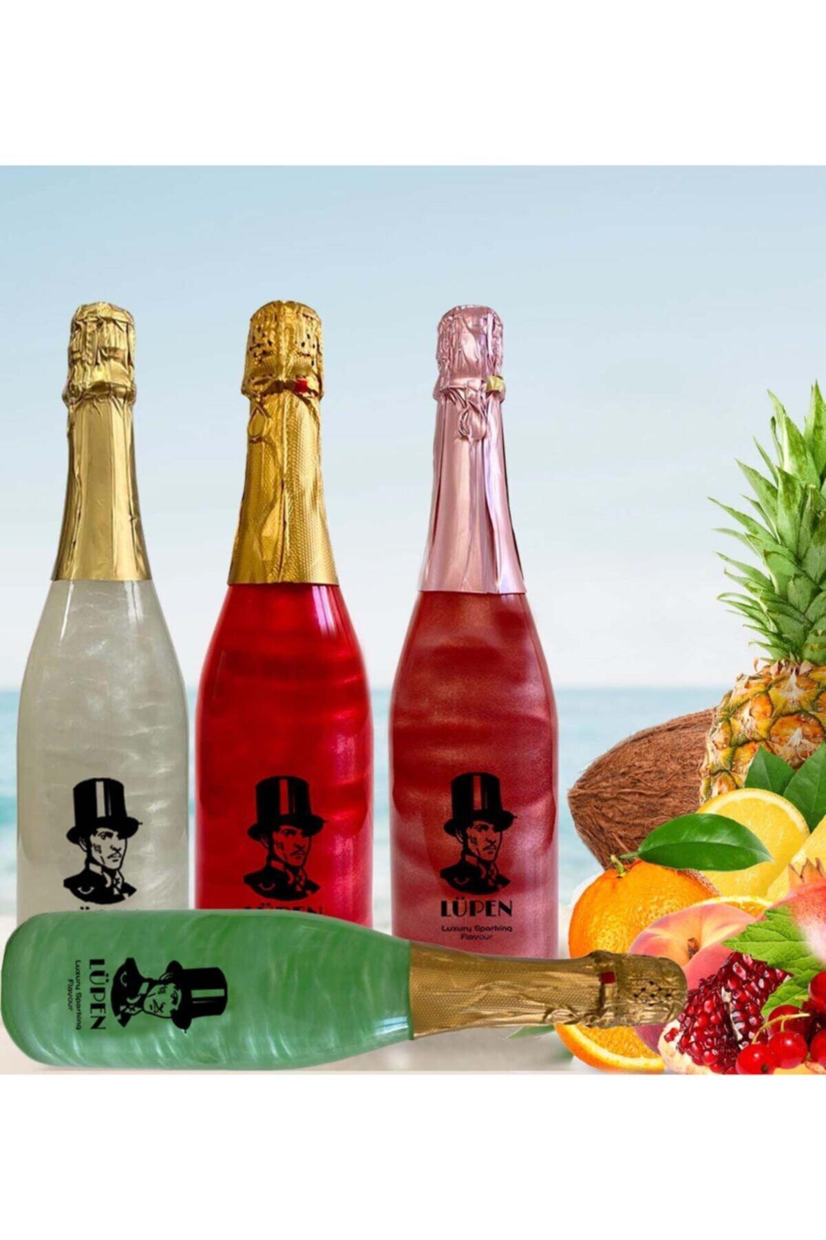 Lüpen Alkolsüz Simli Lux İçecek Sx On The Beach Nane Limon F.üzümü Coconat Aromalı 750 Ml 4 Ad