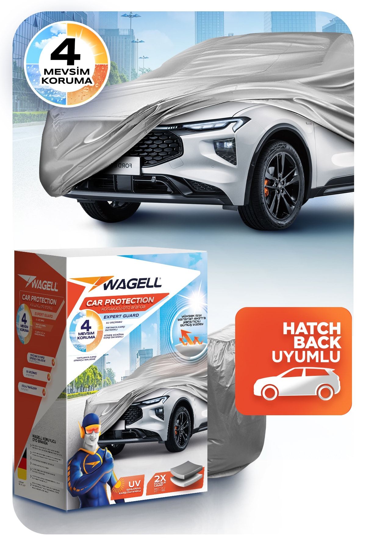 wagell Hatchback ( Hb ) Araçlar Ile Uyumlu Oto Araç Brandası