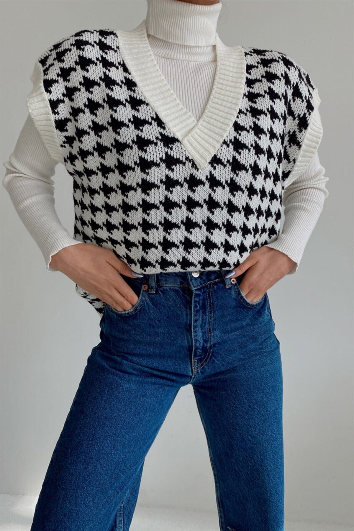 mylove Kazayağı Desenli Süveter