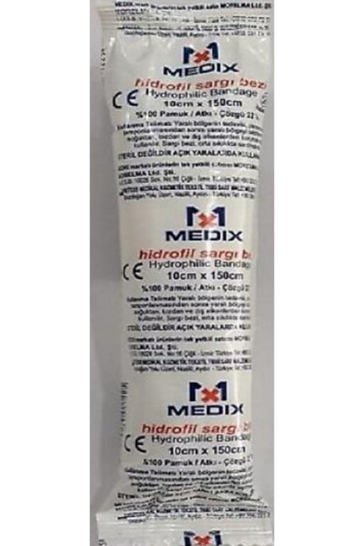 MEDİX Hidrofil Sargı Bezi 10 Cm 150 Cm