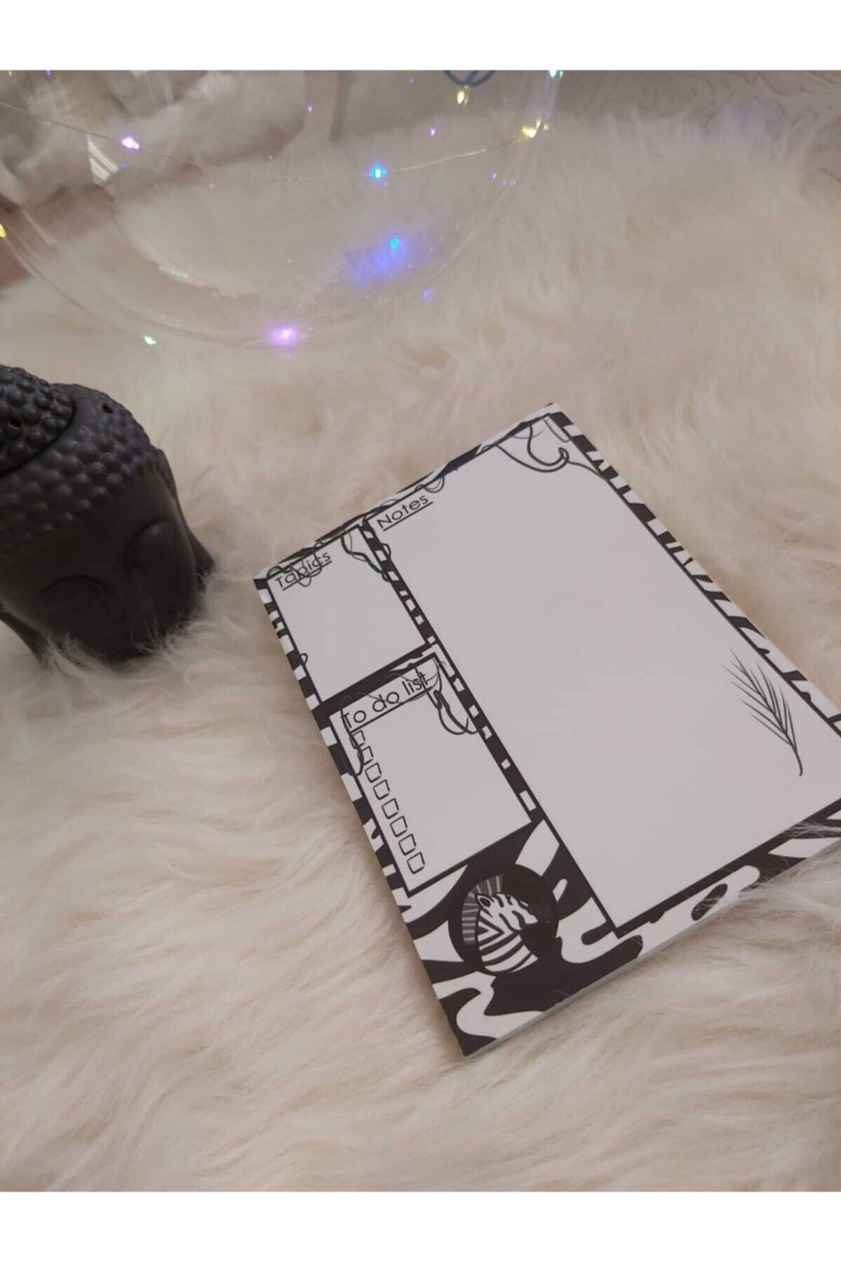tinynotesland Zebralı Notepad