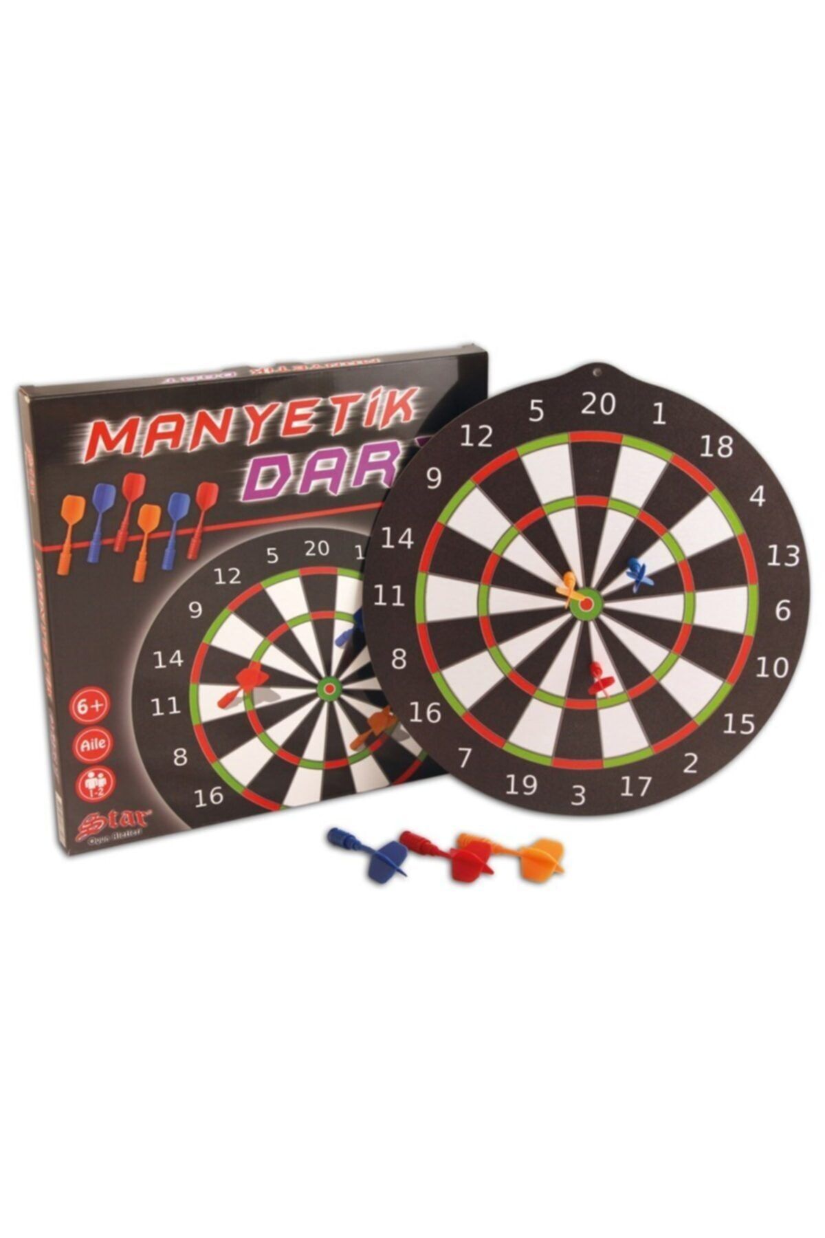 Star Oyun Manyetik Dart Board Hedef Tahtası 6 Mıknatıs Oklu Askılı Büyük Boy Dart Oyunu Seti Hedef Oyunu