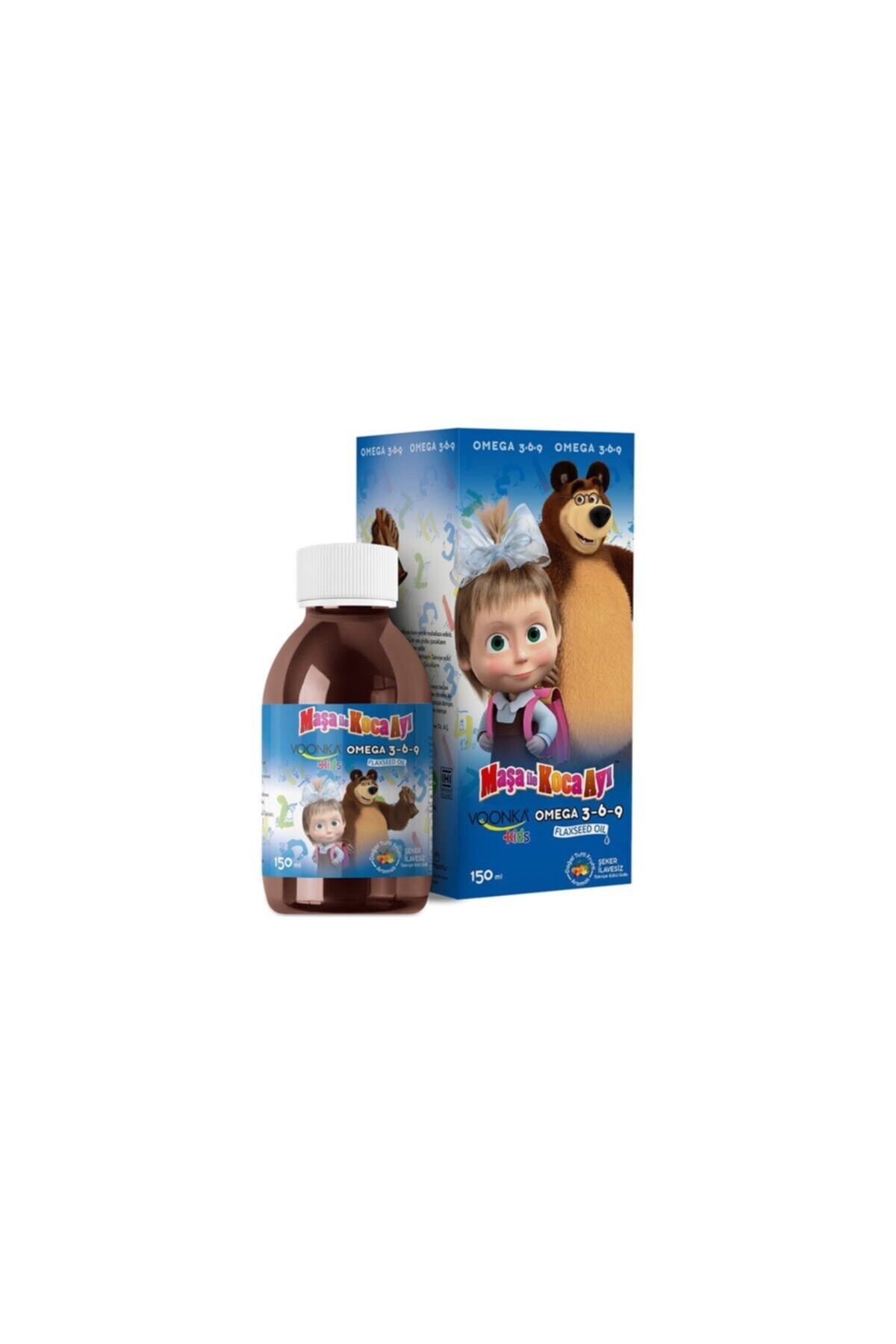 Voonka Kids Maşa Ve Koca Ayı Vegetable Omega 3-6-9 Flax Oil Tutti Frutti Aromalı 150 Ml