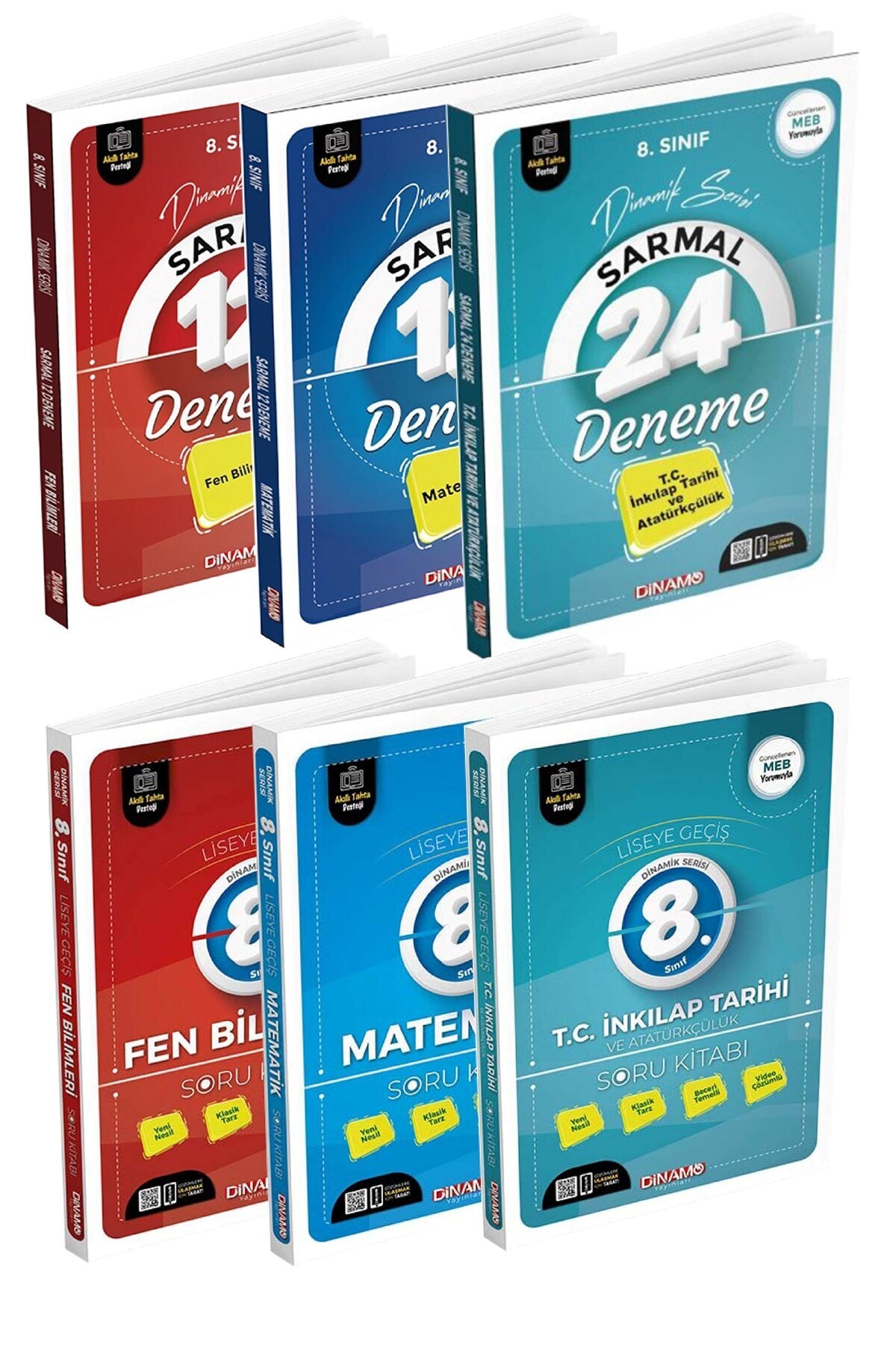 Dinamo Yayınları 2022 8. Sınıf Sarmal Denemeler Ve Soru Bankaları Set 6 Kitap