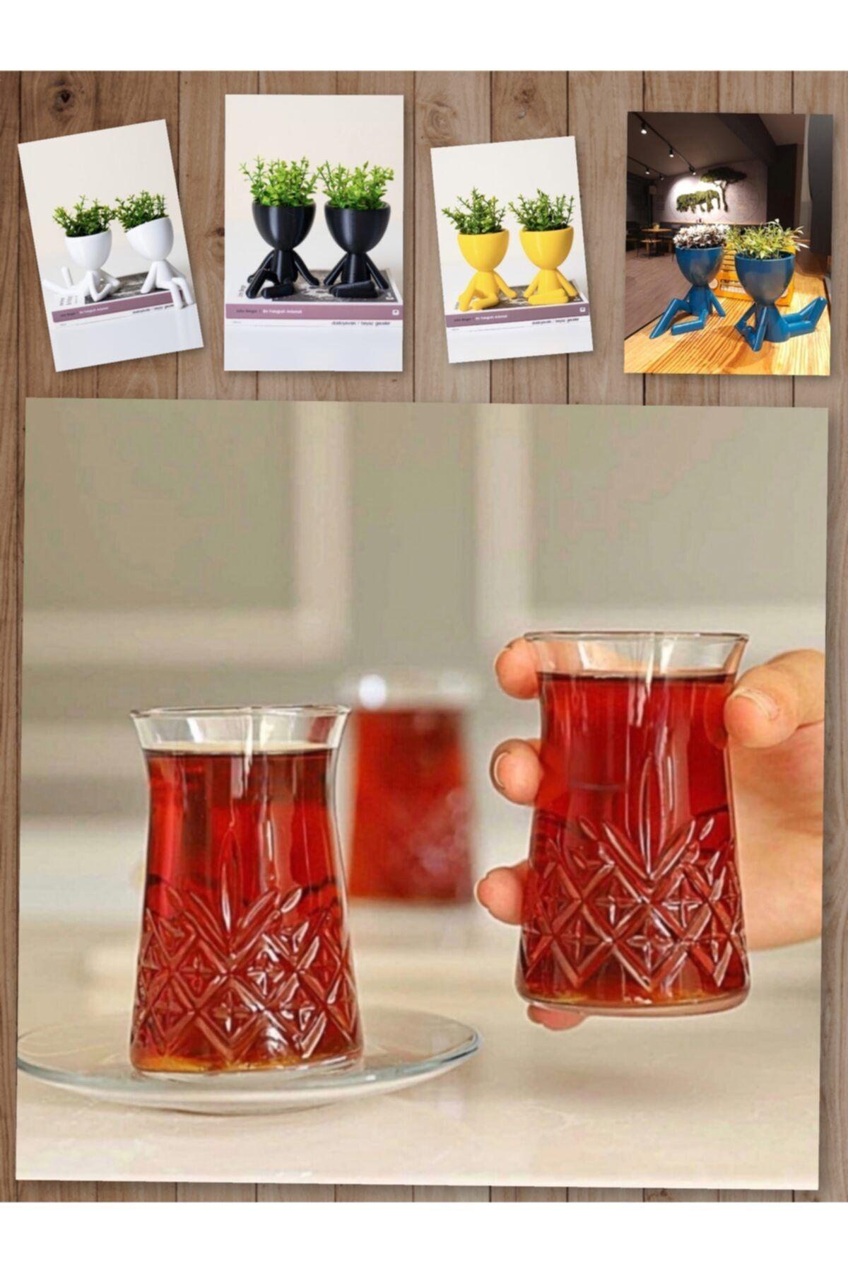 Paşabahçe 12 Parça Timeless Çay Takımı Çay Bardağı ve Obje Hediyeli