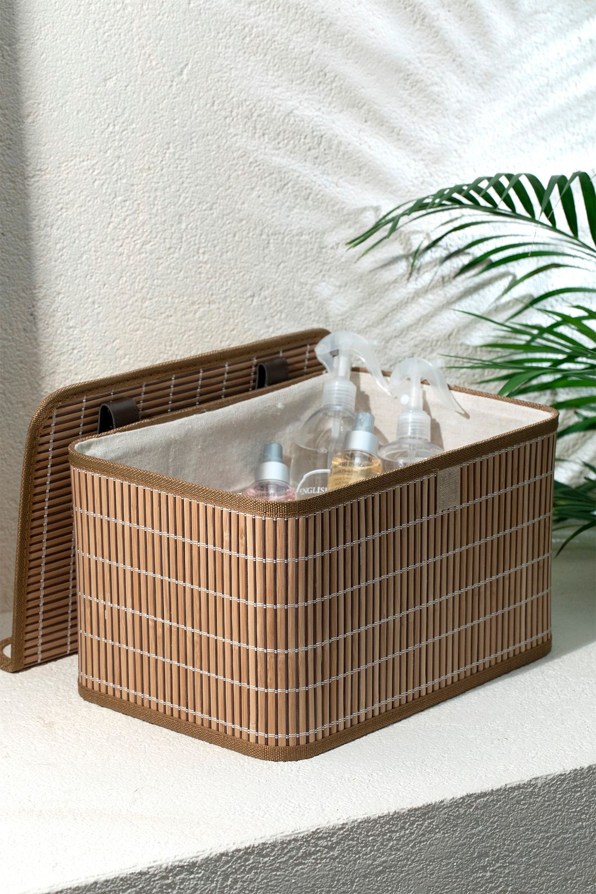 English Home Hardwood Bambu Saklama Kutusu 33x23x20 Cm Kahve