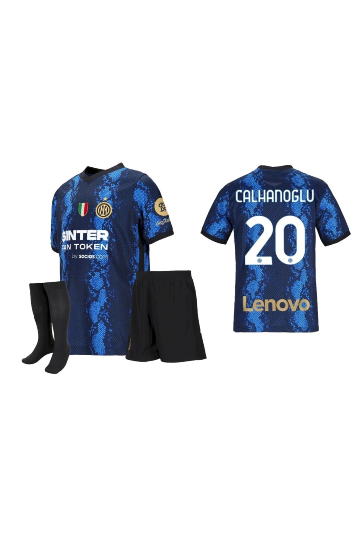 HNsport Forma Şort Çorap Inter Hakan Çalhanoğlu Forma Seti