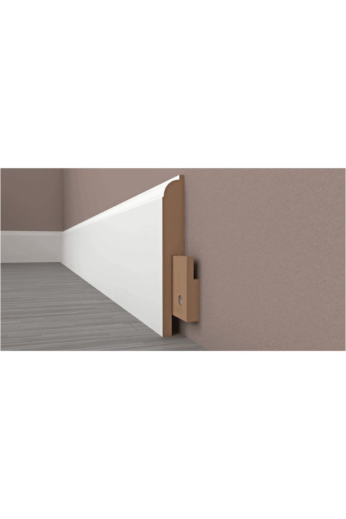 GÜN PARKE 4 - 10 cm Pvc Beyaz Süpürgelik