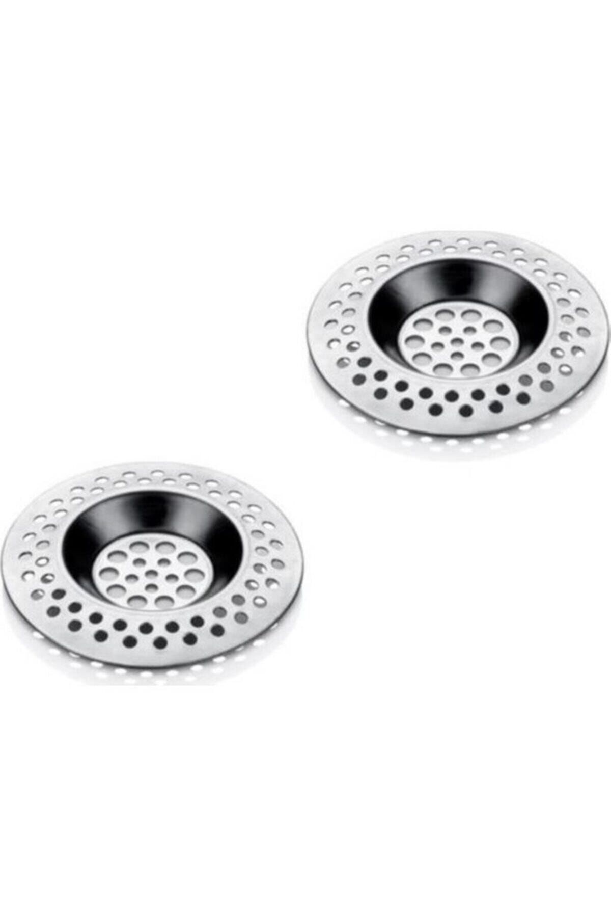 easyso Paslanmaz Metal 2'li Yuvarlak Mutfak Lavabo Içi Gider Süzgeci, Banyo Evye Deliği Çöp Tıkacı