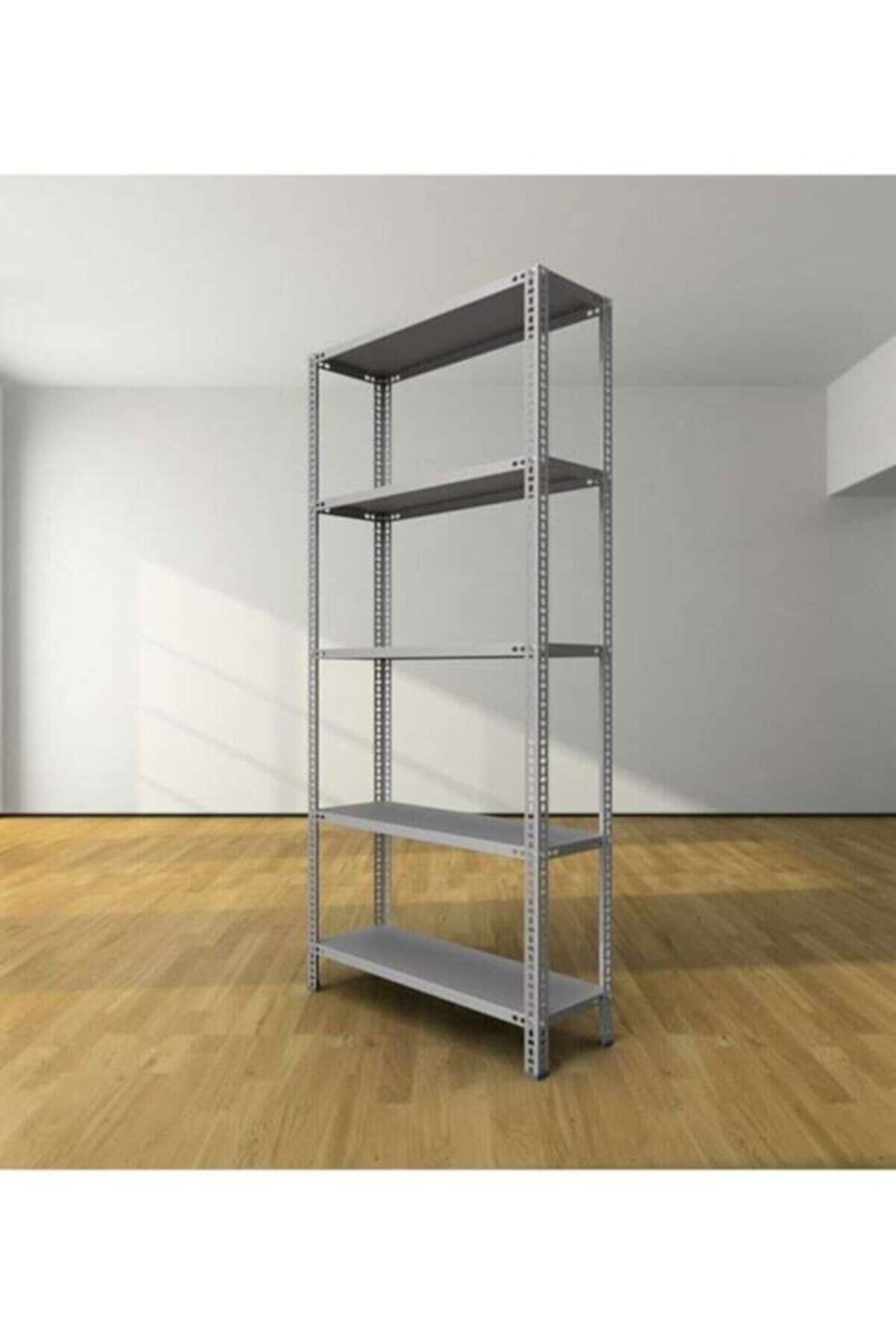 UZMAN GRUP RAF SİSTEMLERİ Çelik Raf-5 Raflı 2metre 43x60 Çelik Raf-depo Rafı