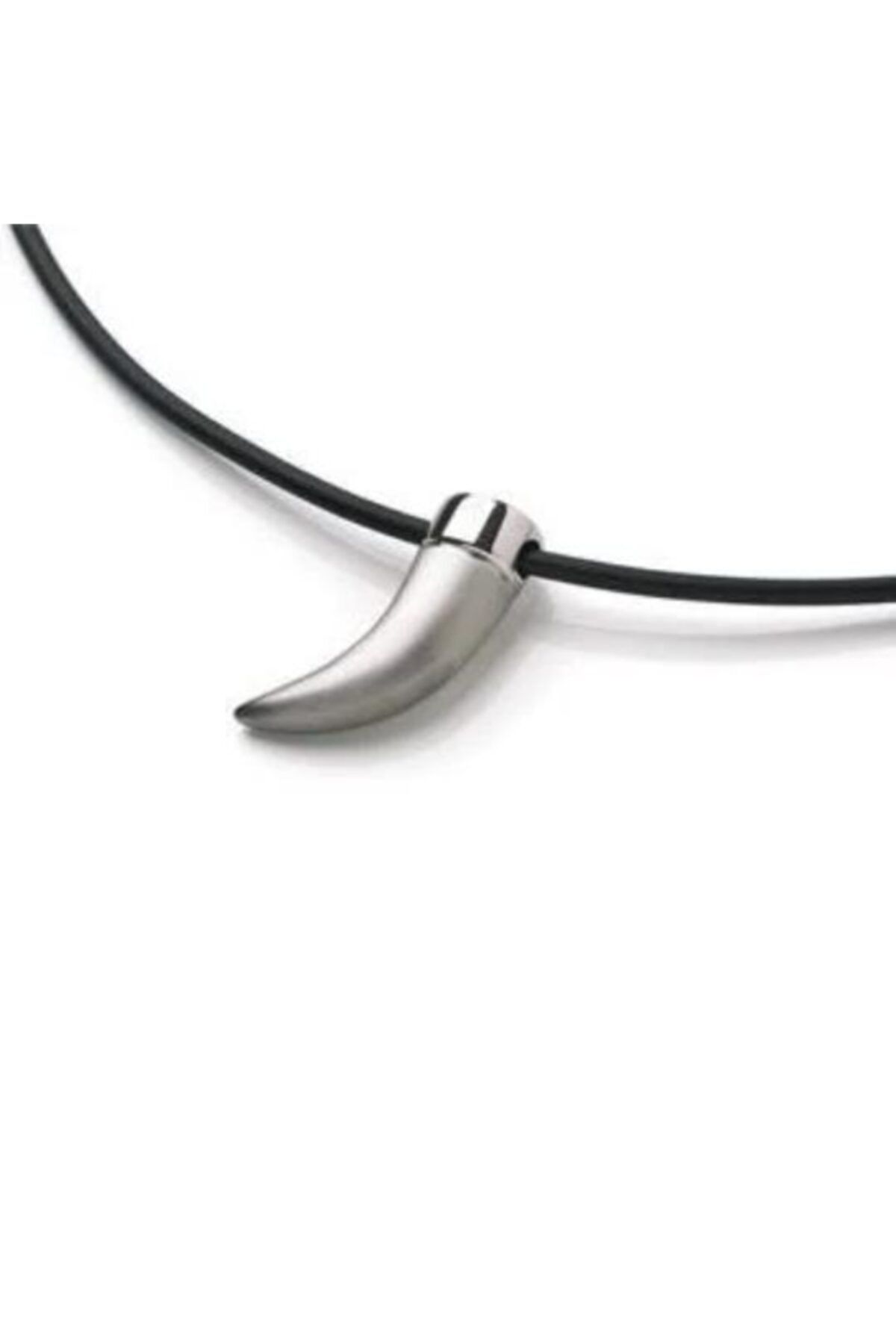Boccia Titanium Fildişi Kısmı Cilalı Titanyum Kolye Ucu 0735-01