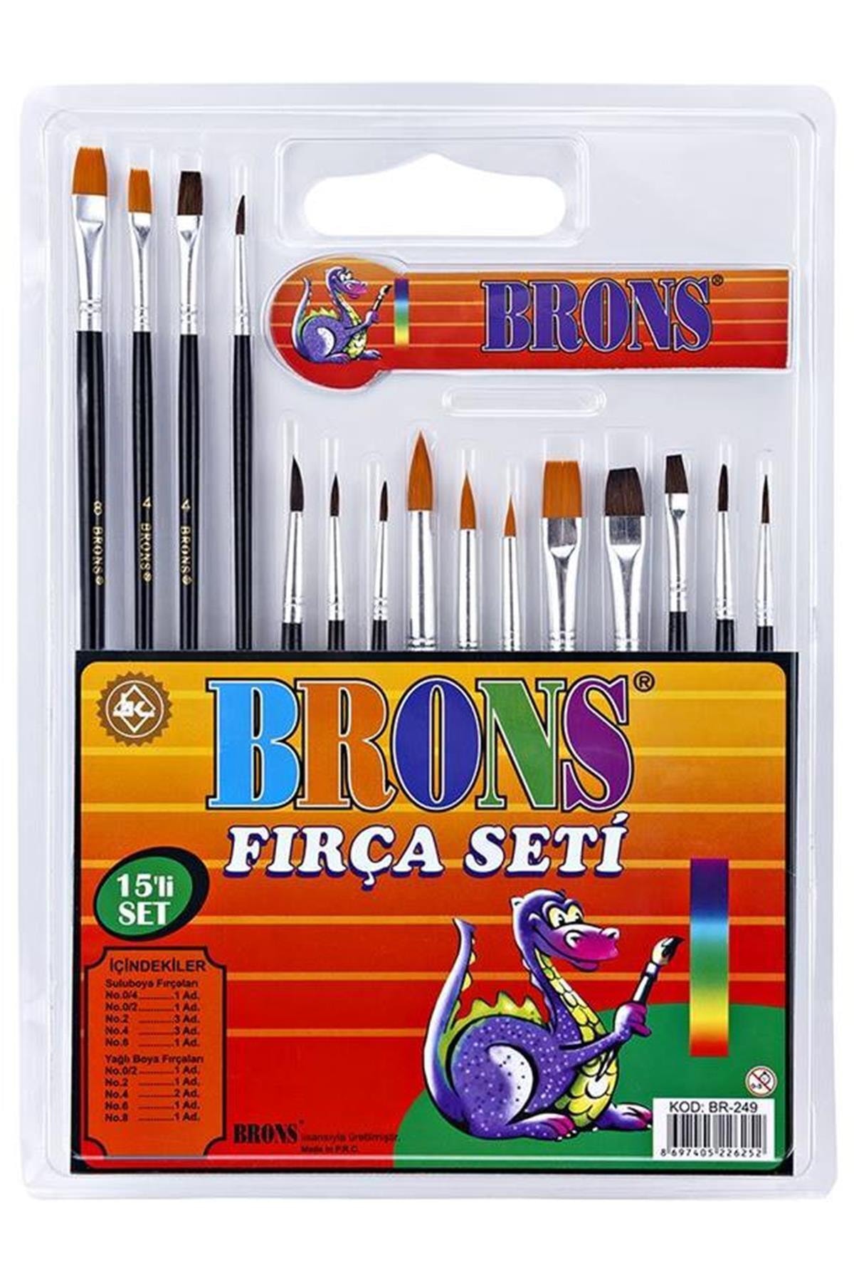 Brons Marka: Fırça Seti 15 Li Br-249 Kategori: Fırça