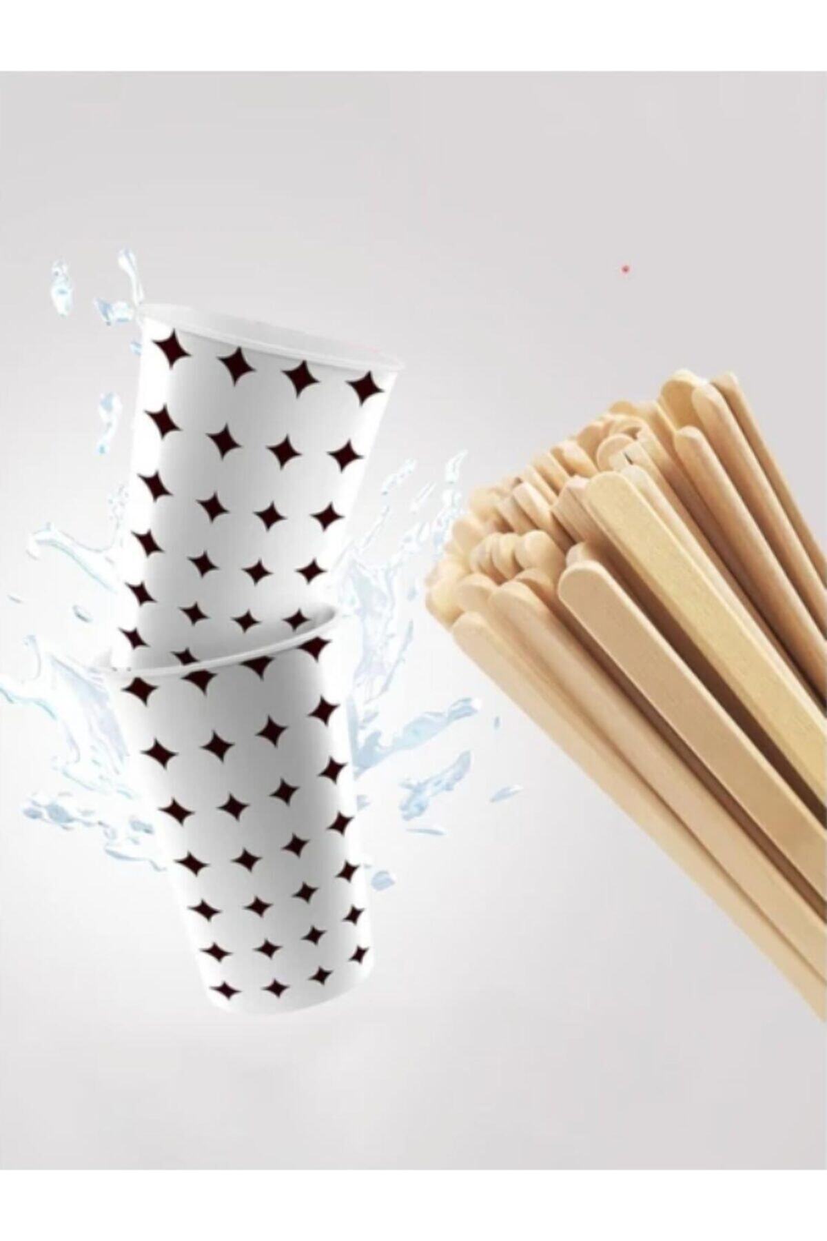 Viyapack Karton Bardak 4 Oz 3000 Adet + Tahta Karıştırıcı Hediye