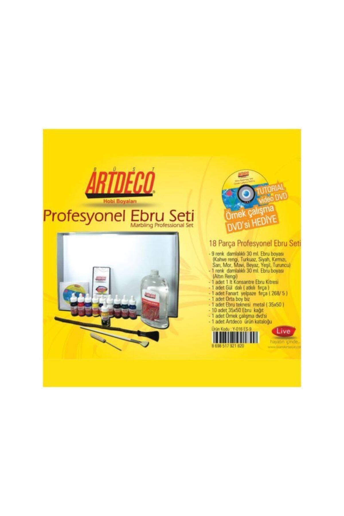 Artdeco Ebru Seti Profesyonel 10 Renk Y-016-es9