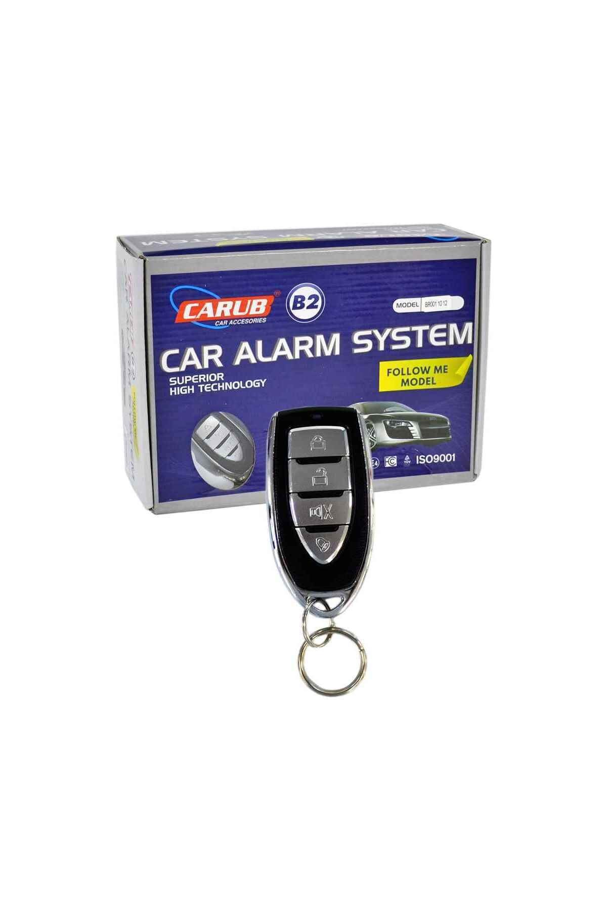 Carub B2 12v Alarm Follow Me Karbon Kumandalı Br0011012