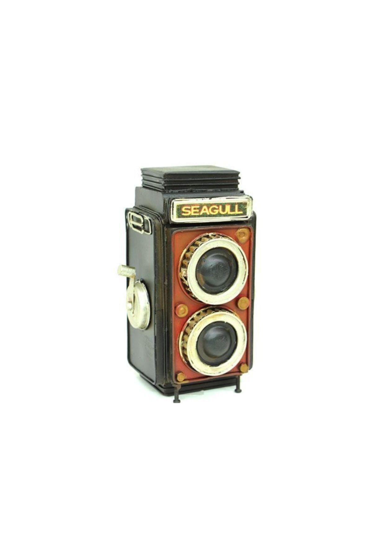 Dreamsshop Dekoratif Metal Fotoğraf Makinesi Kumbara Vintage Hediyelik