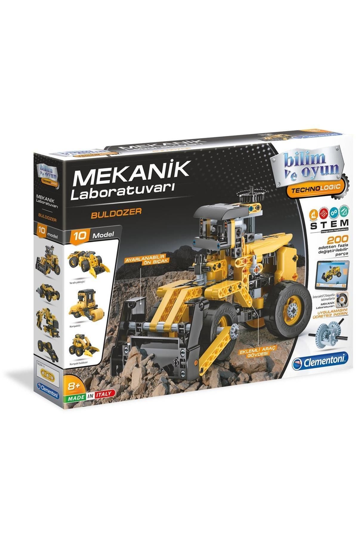 Clementoni Çocuk Marka: Clementoni 64958 Mekanik Laboratuvarı - Buldozer / +8 Yaş Kategori: Oyuncak Bilim Setleri