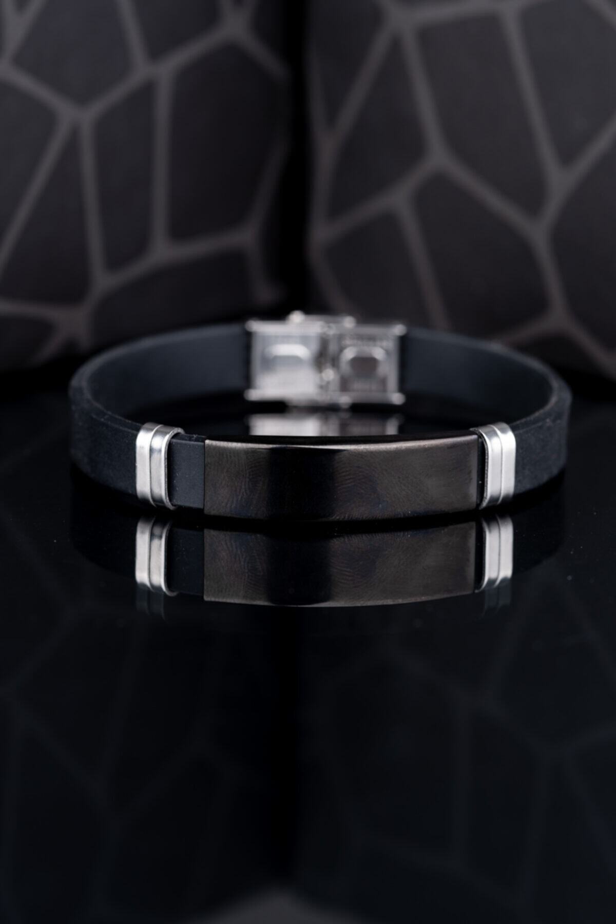 YİĞİTER Erkek Çelik Bileklik Siyah