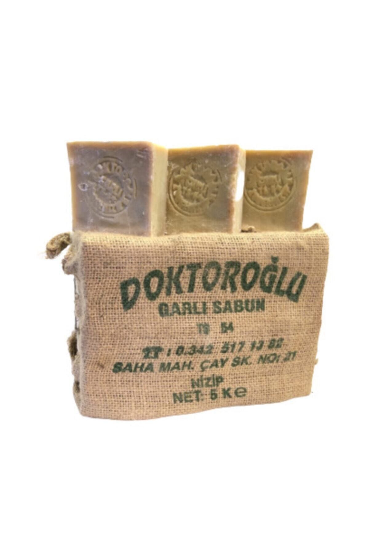DOKTOROĞLU Zeytinyağlı Garlı Sabun 5 Kg. Nizip Defne Sabunu 24 Adet