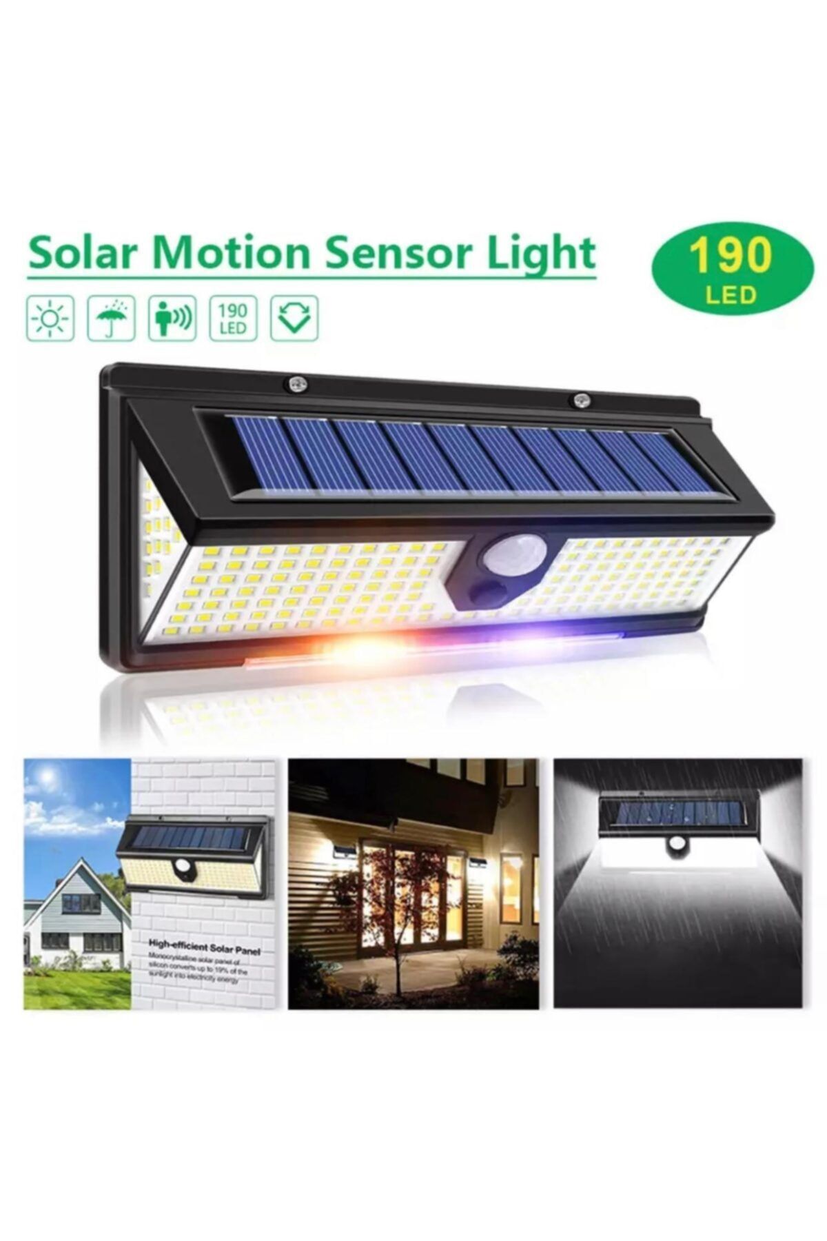Deppocu Çakarlı Dış Mekan Lambası 190 Led