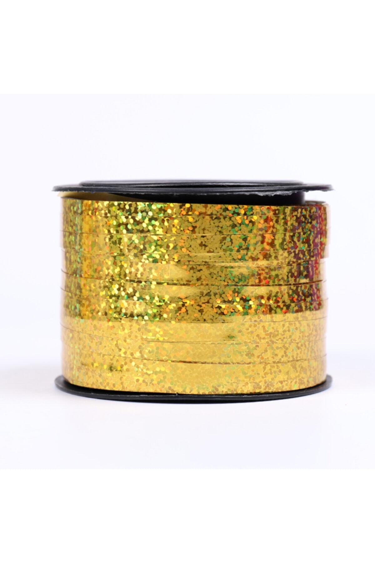 BNC SHOP Gold Metalik Rafya 90 metre